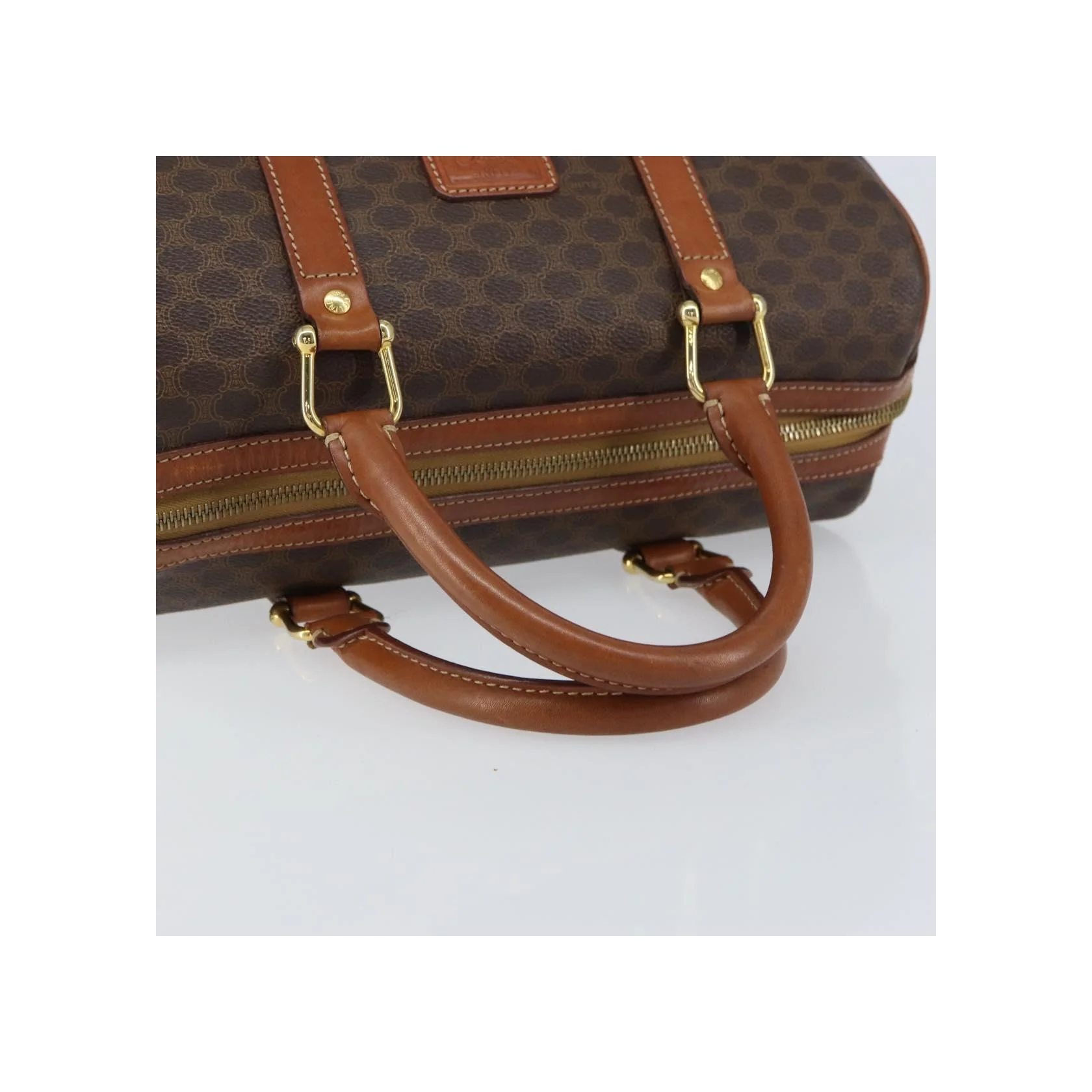 Sac Boston Celine Vintage Macadam - Brown - Image 8