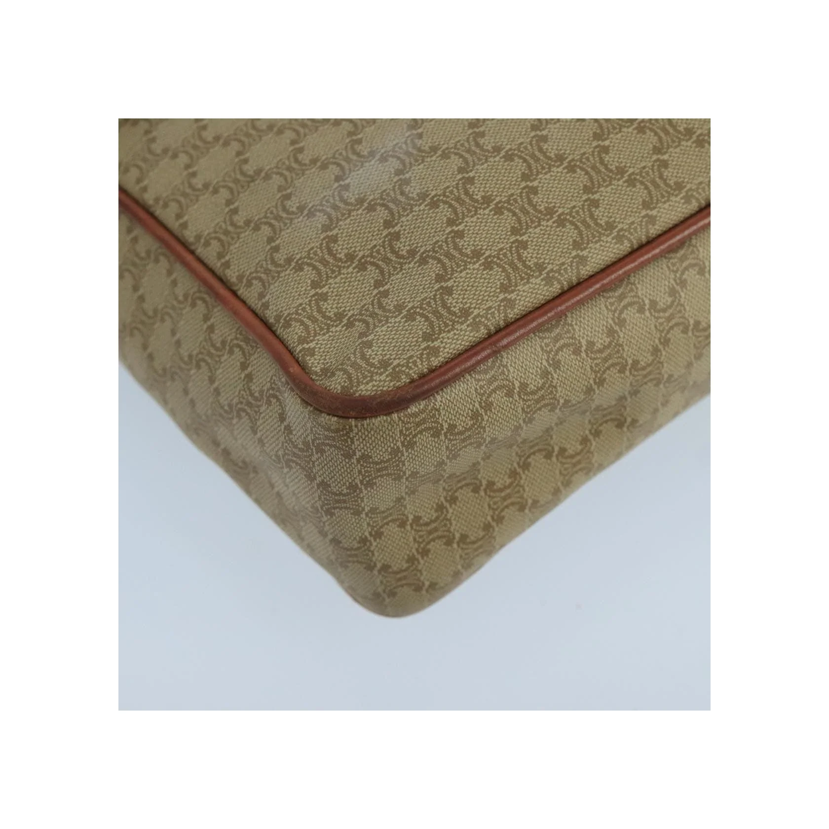 Sac À Bandoulière Celine Vintage Macadam Circle Logo - Beige - Image 10