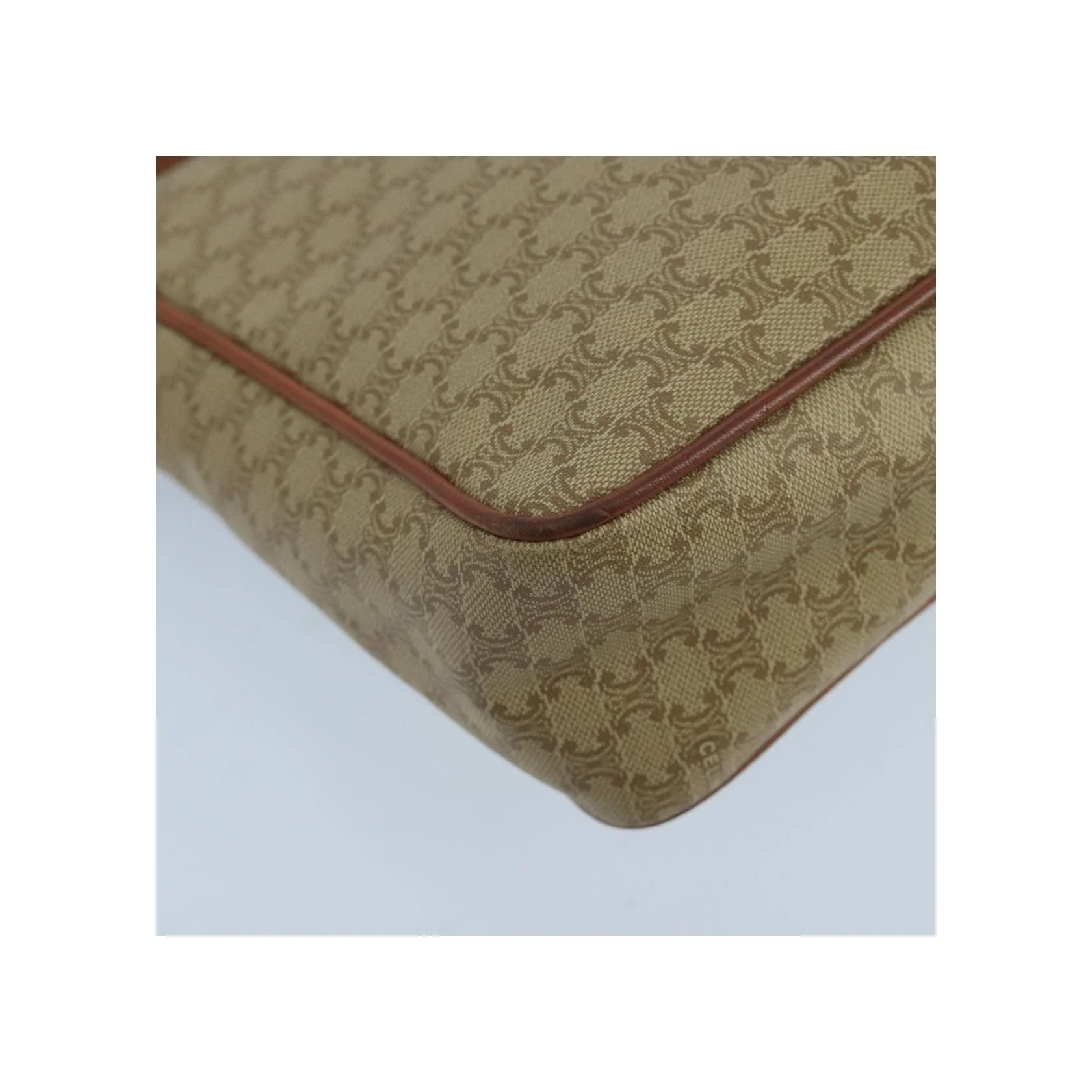 Sac À Bandoulière Celine Vintage Macadam Circle Logo - Beige - Image 12