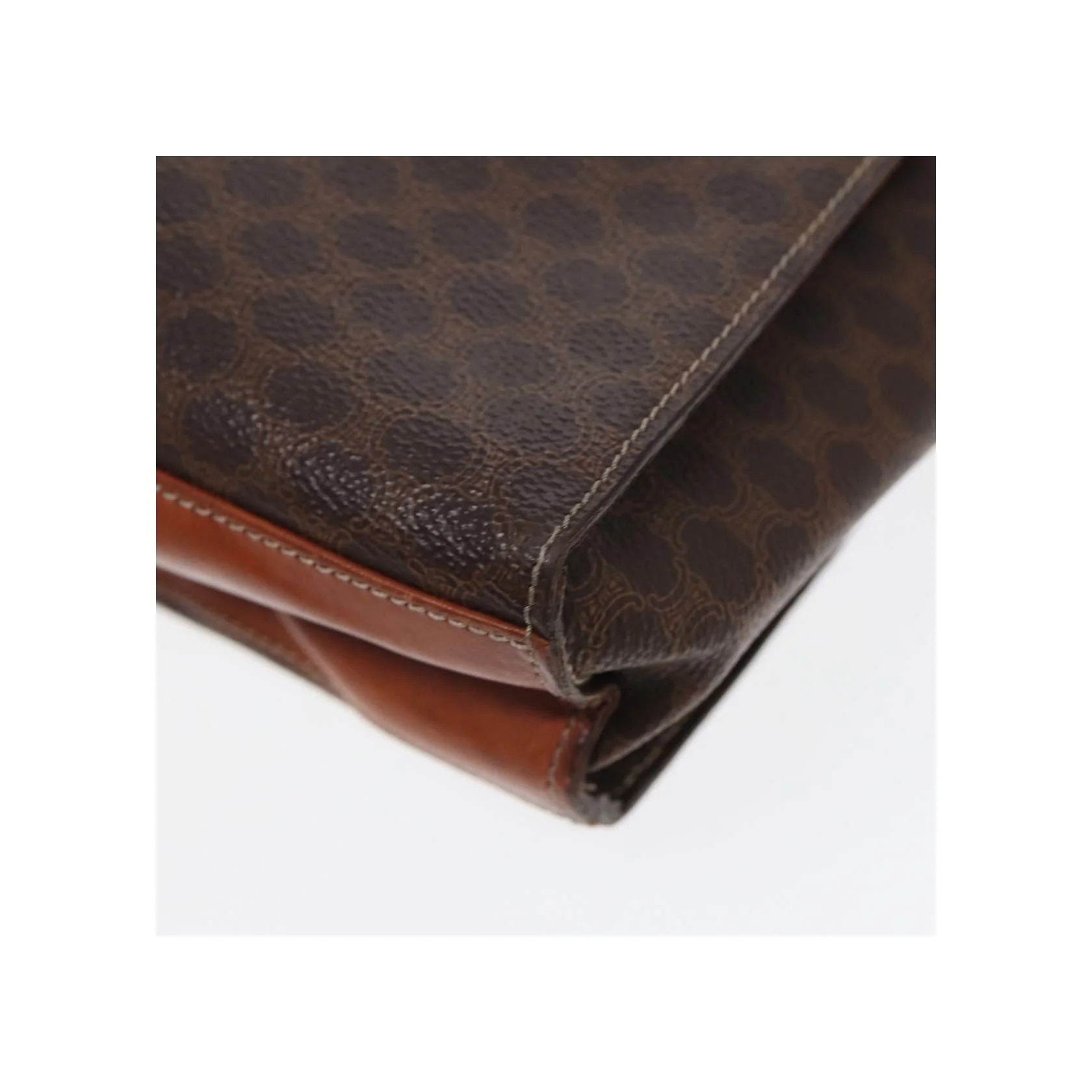 Sac À Bandoulière Celine Vintage Macadam Circle Logo - Brown - Image 10