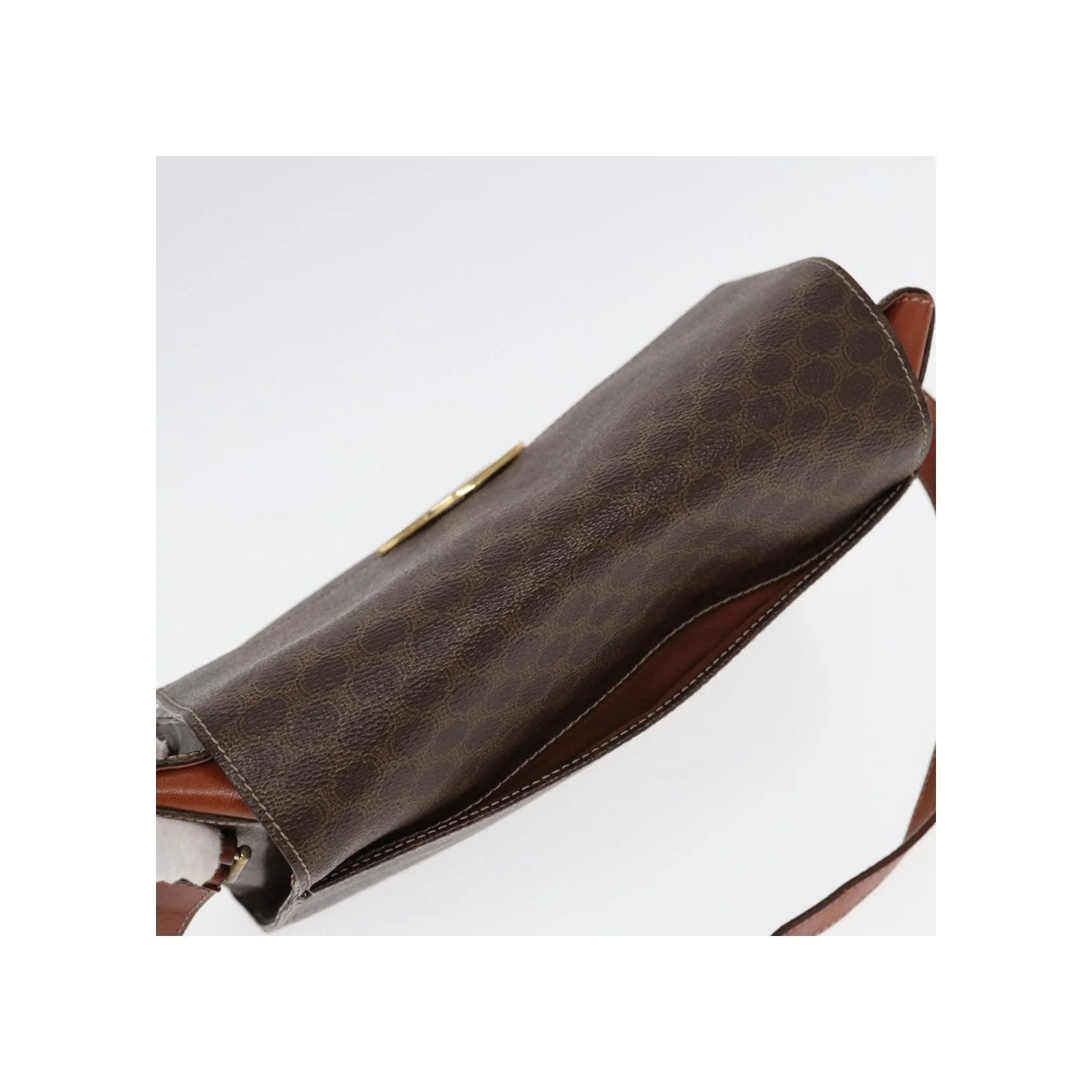 Sac À Bandoulière Celine Vintage Macadam Circle Logo - Brown - Image 15