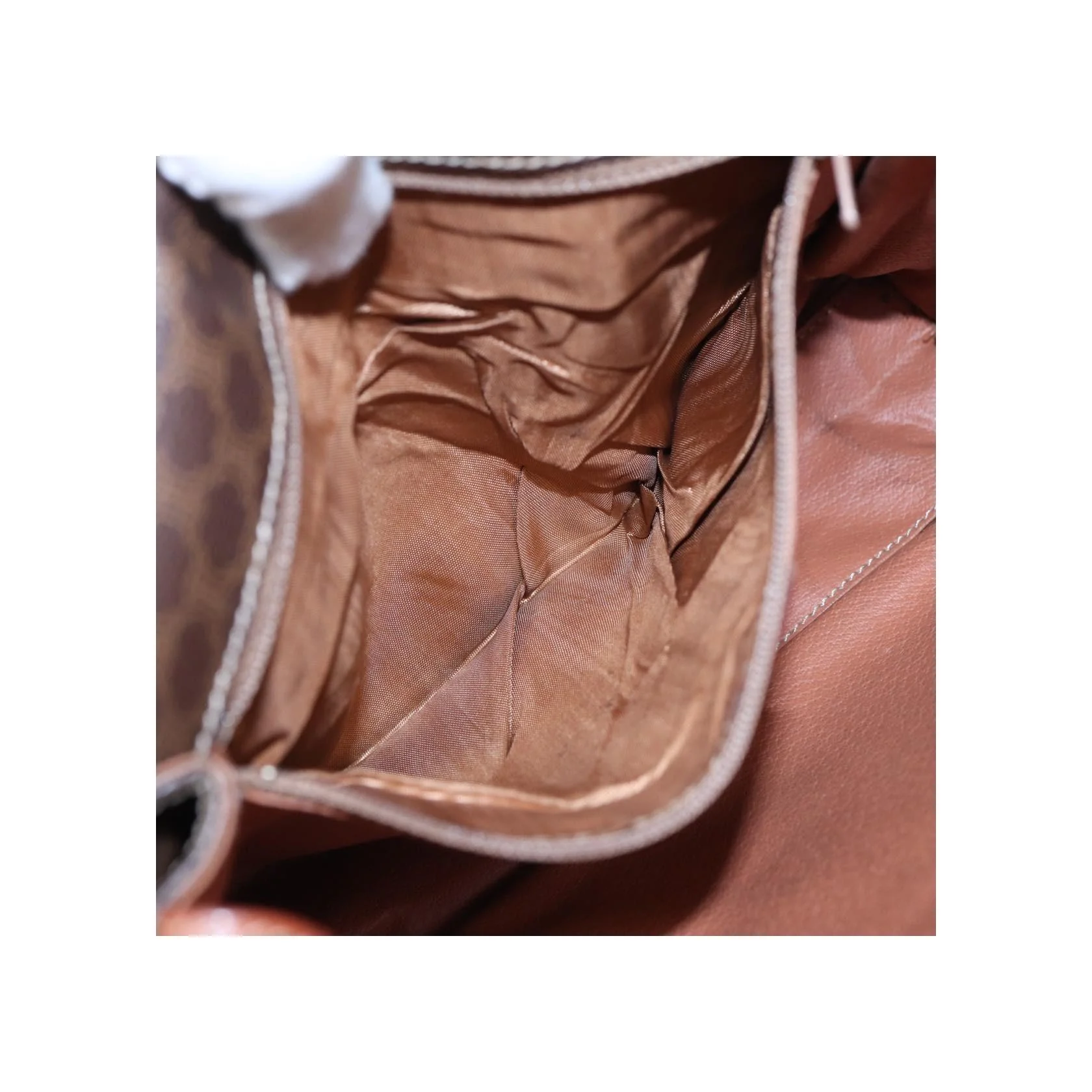 Sac À Bandoulière Celine Vintage Macadam Circle Logo - Brown - Image 18
