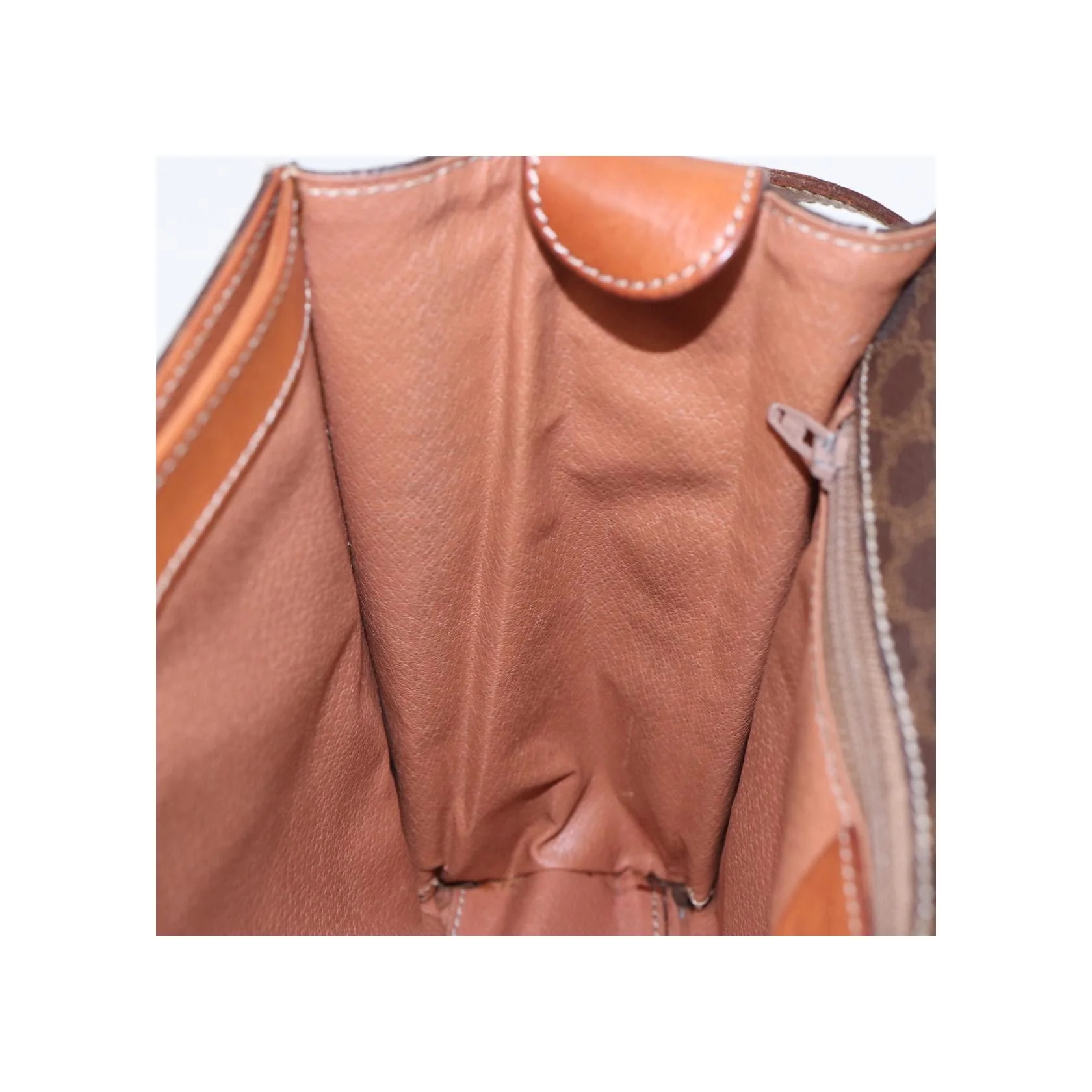 Sac À Bandoulière Celine Vintage Macadam Circle Logo - Brown - Image 22