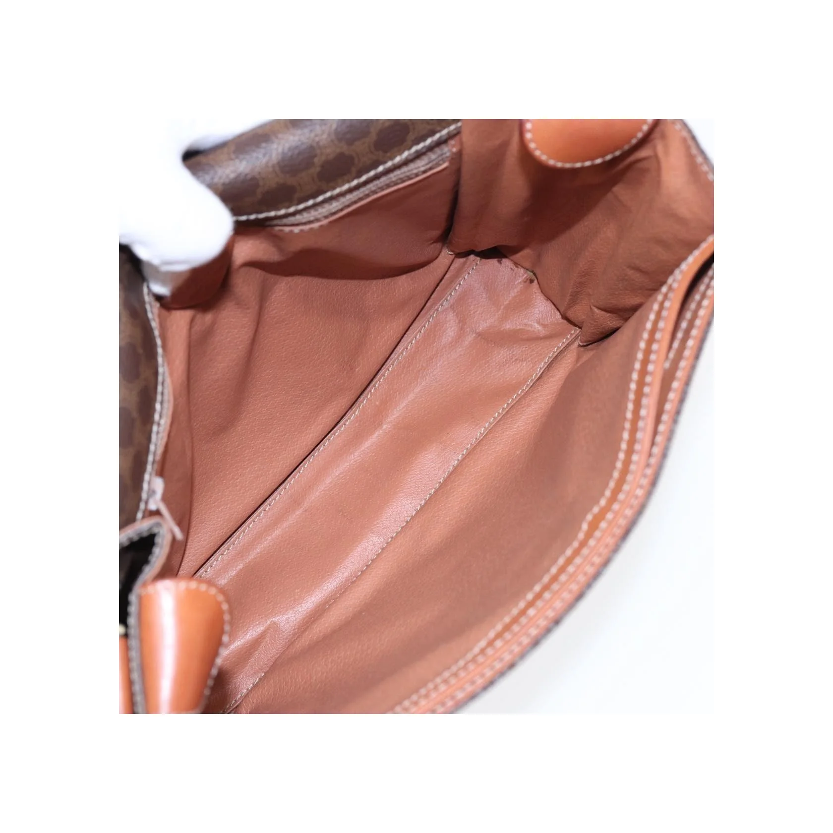 Sac À Bandoulière Celine Vintage Macadam Circle Logo - Brown - Image 5