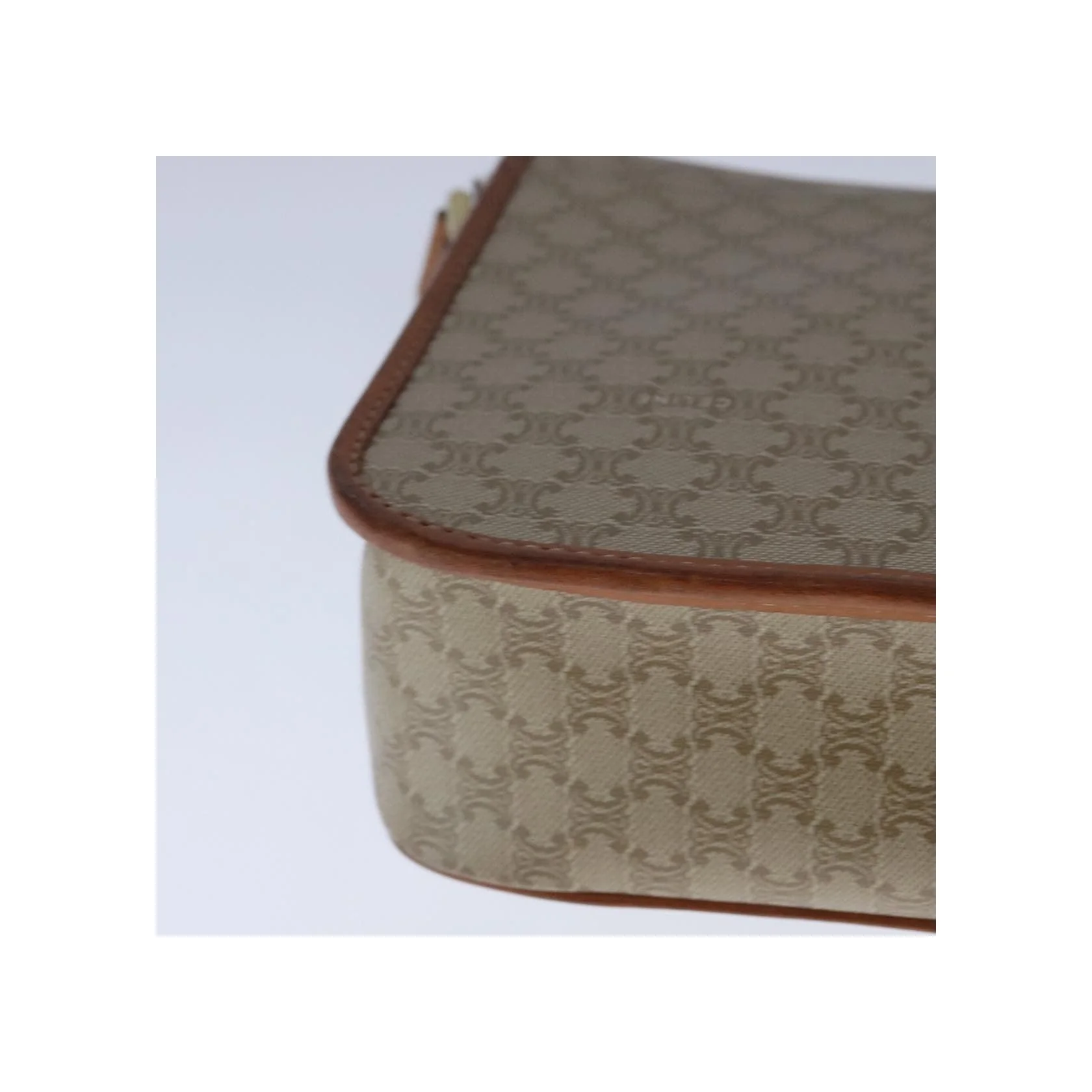 Sac À Bandoulière Celine Vintage Macadam Circle Logo - Beige - Image 10