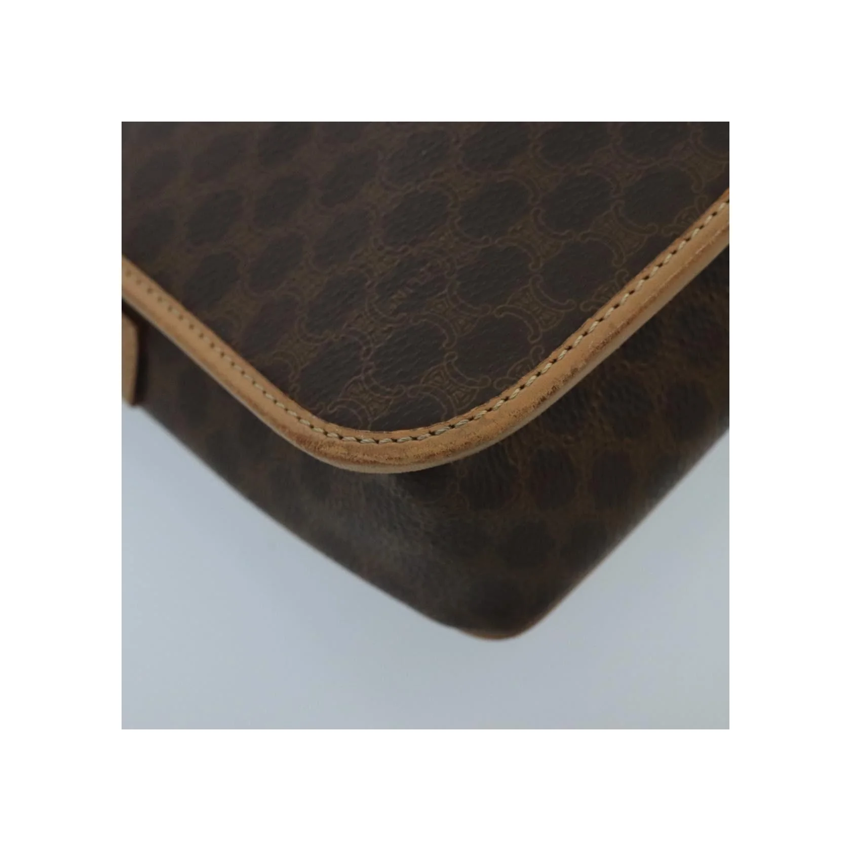 Sac À Bandoulière Celine Vintage Macadam Circle Logo - Brown - Image 10