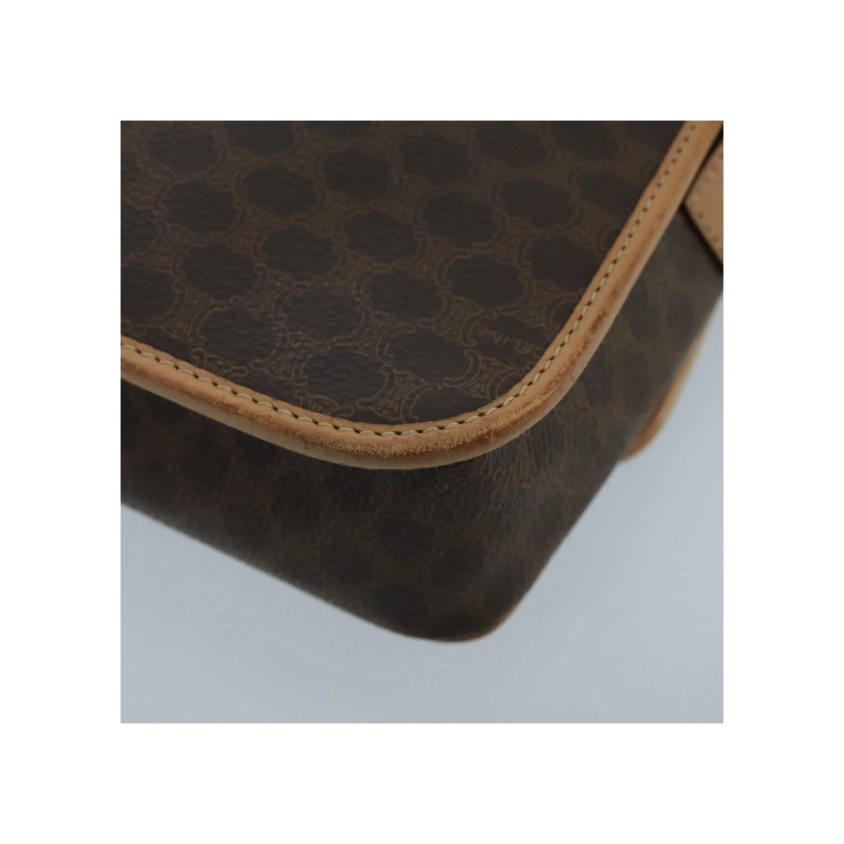Sac À Bandoulière Celine Vintage Macadam Circle Logo - Brown - Image 11