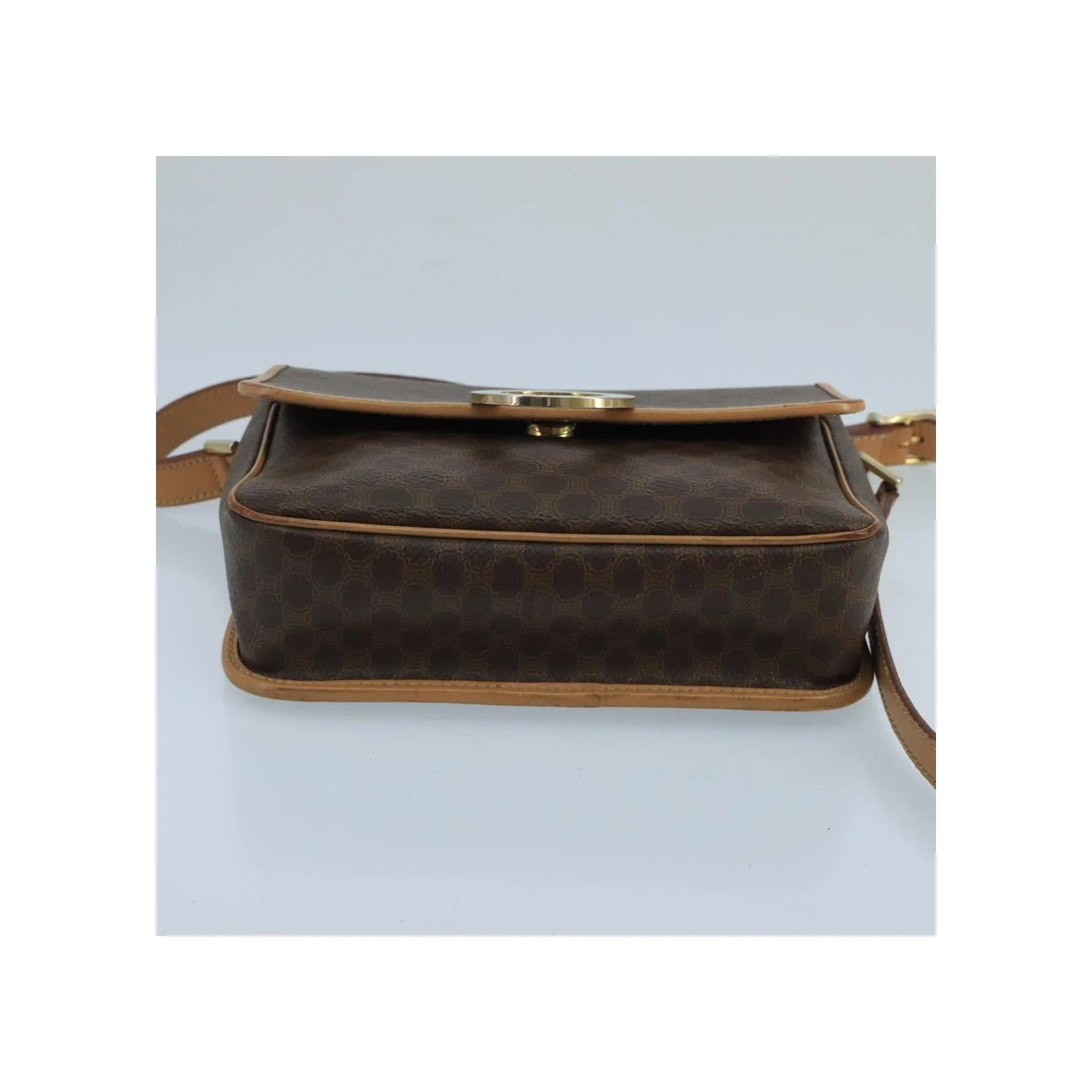 Sac À Bandoulière Celine Vintage Macadam Circle Logo - Brown - Image 15