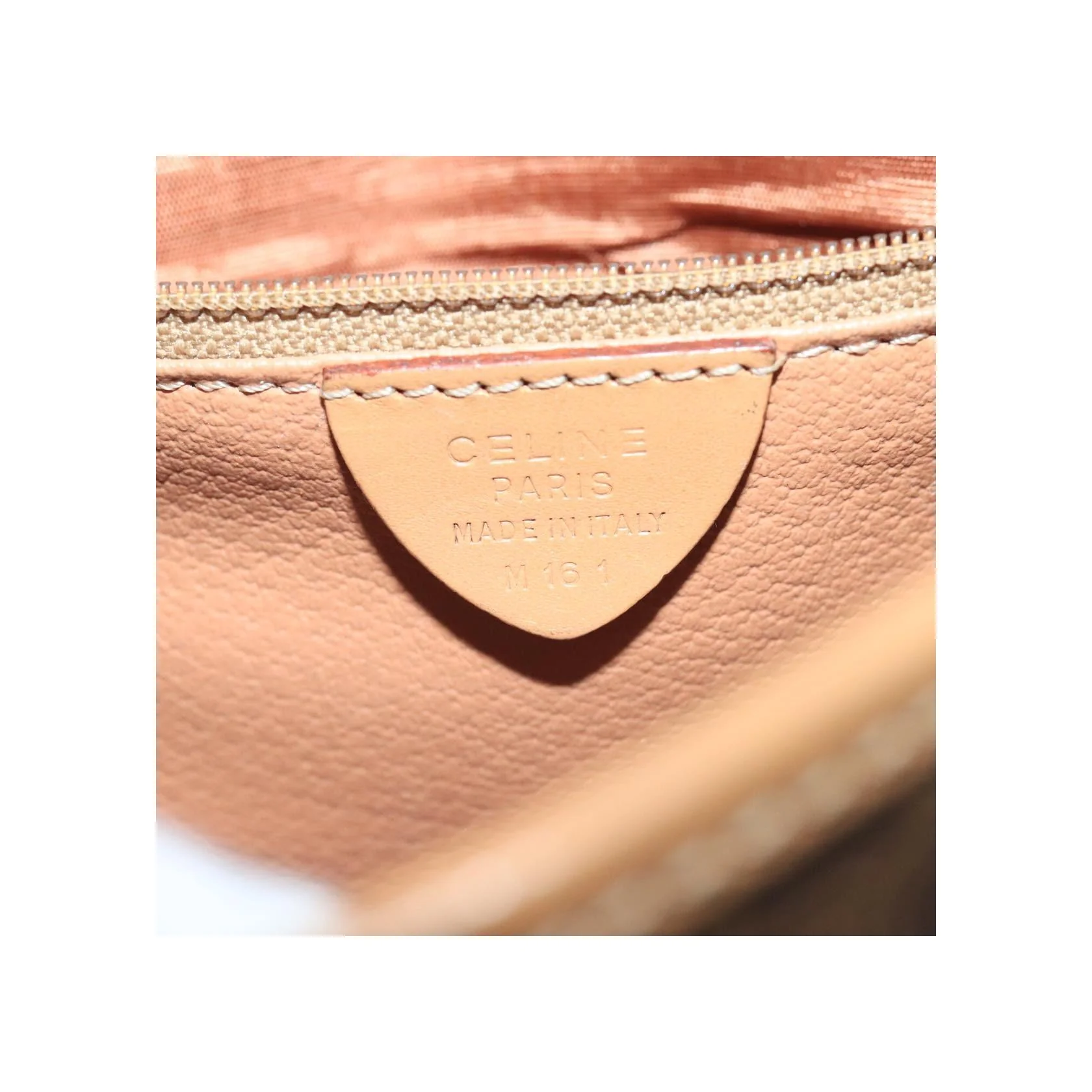 Sac À Bandoulière Celine Vintage Macadam Circle Logo - Brown - Image 6