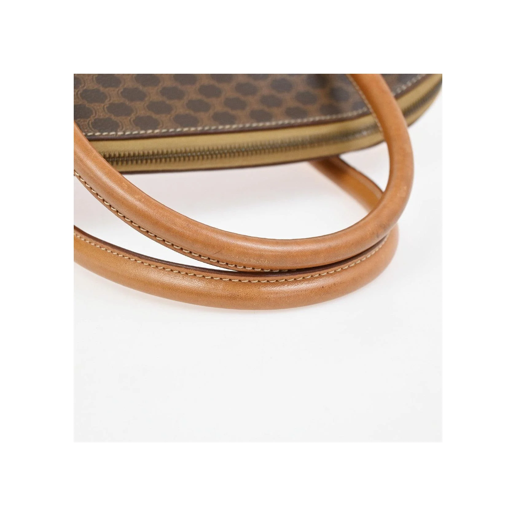 Sac À Main Celine Vintage Macadam - Brown - Image 11
