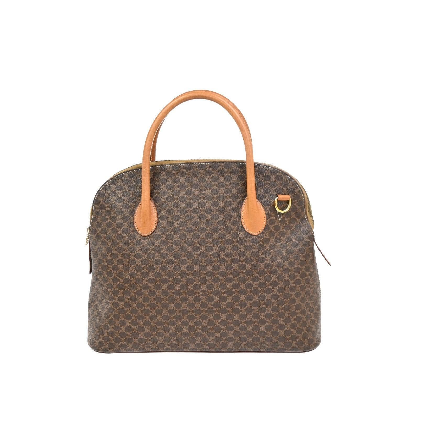 Sac À Main Celine Vintage Macadam - Brown - Image 2