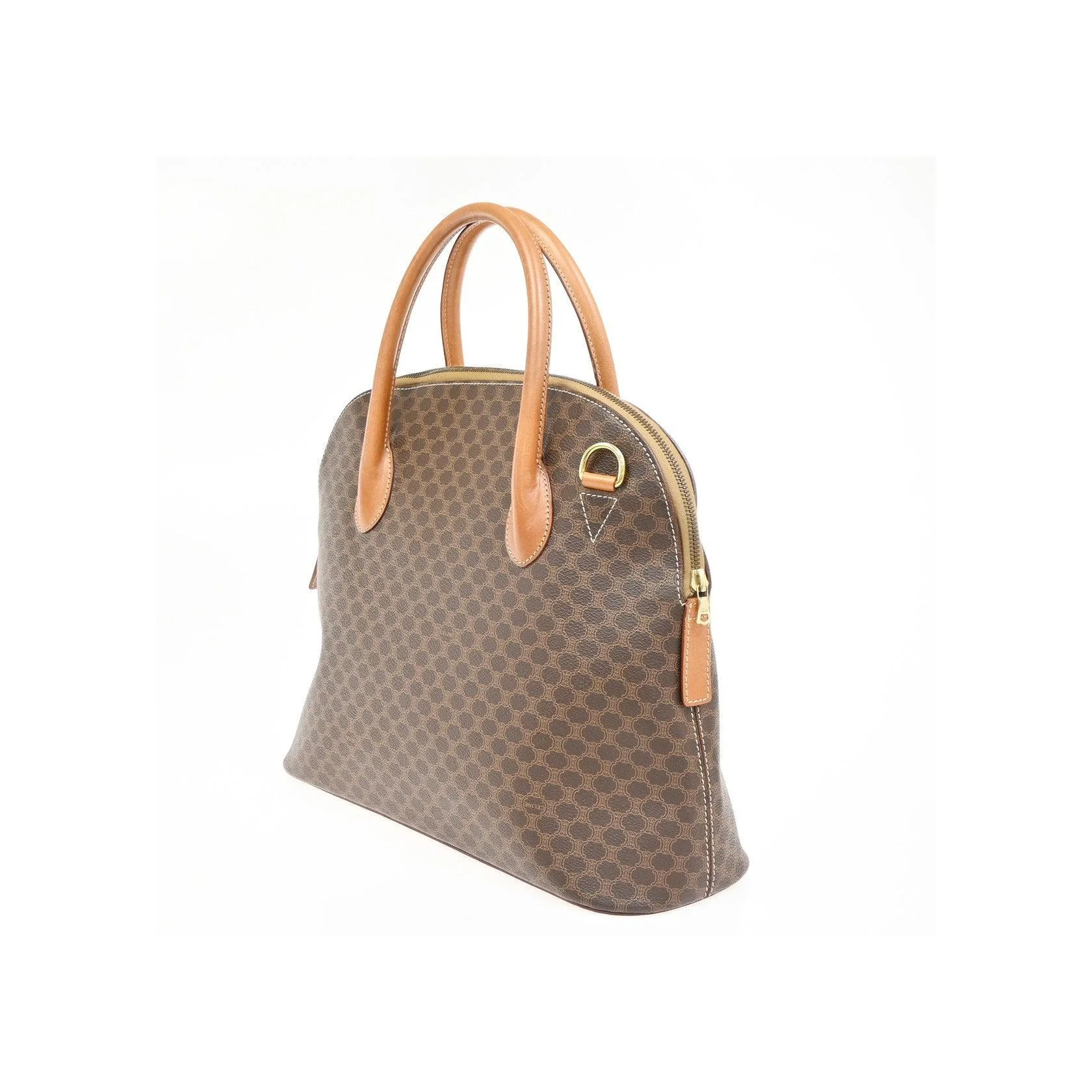 Sac À Main Celine Vintage Macadam - Brown - Image 3