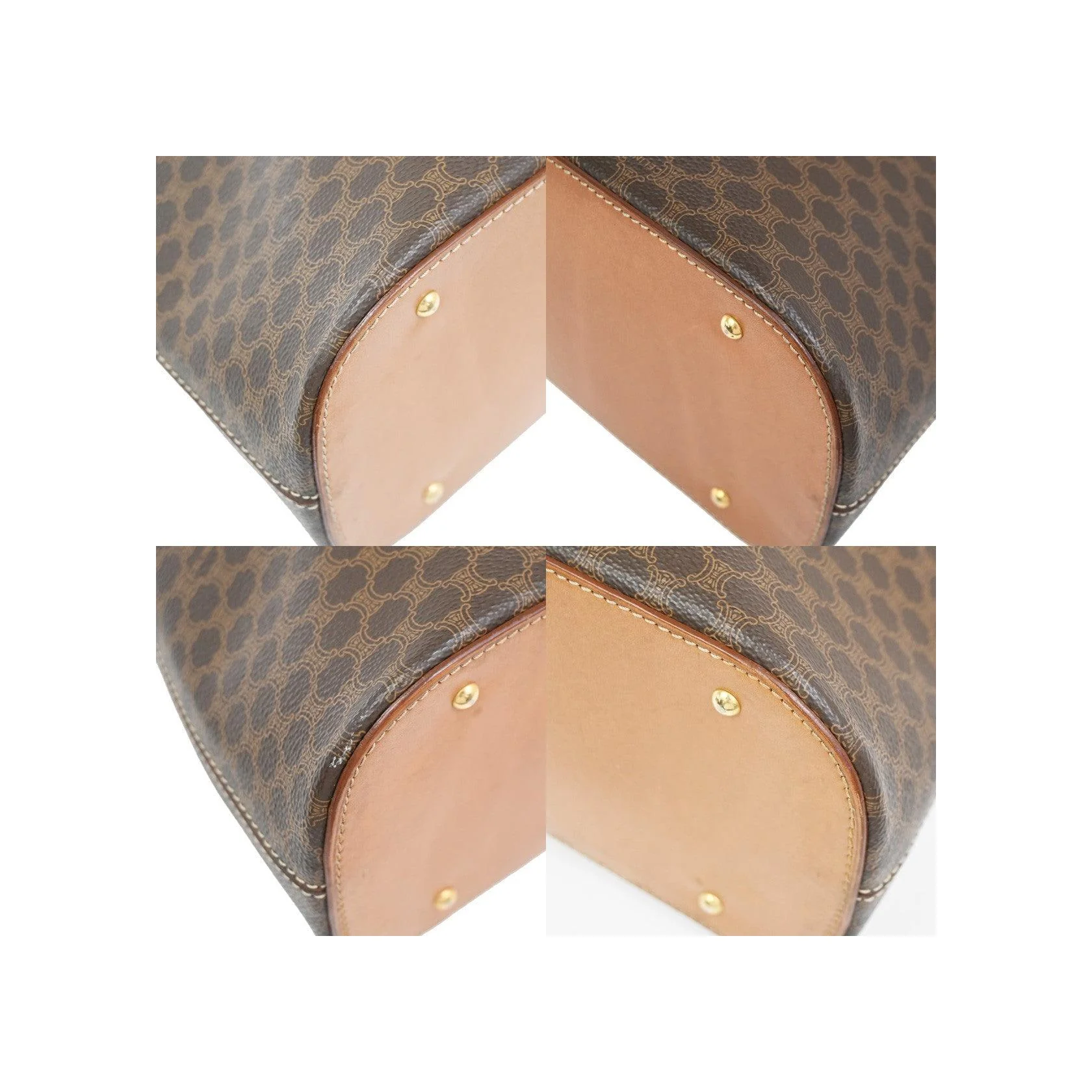 Sac À Main Celine Vintage Macadam - Brown - Image 9