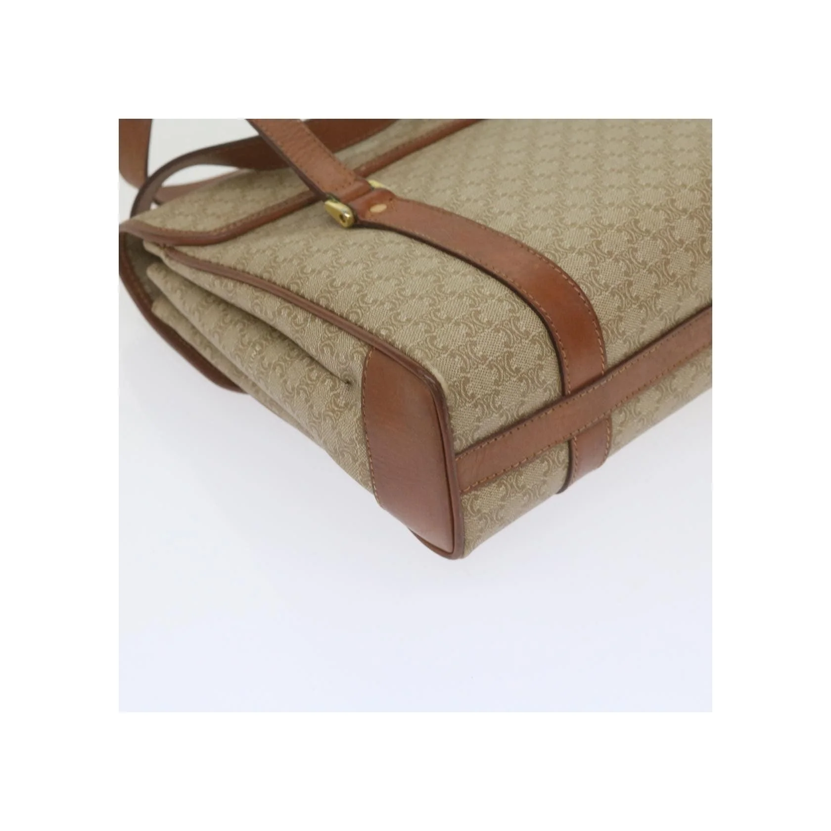 Sac À Main Celine Vintage Macadam - Beige - Image 10