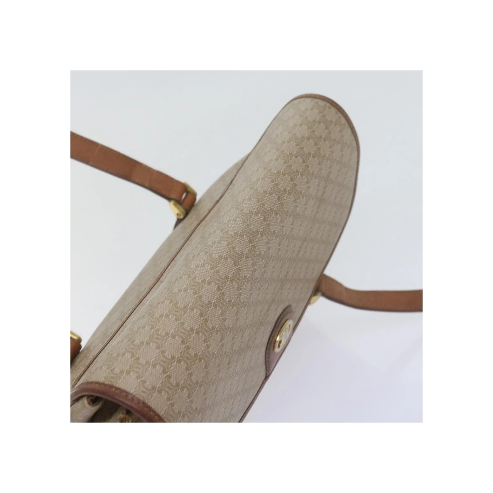 Sac À Main Celine Vintage Macadam - Beige - Image 14