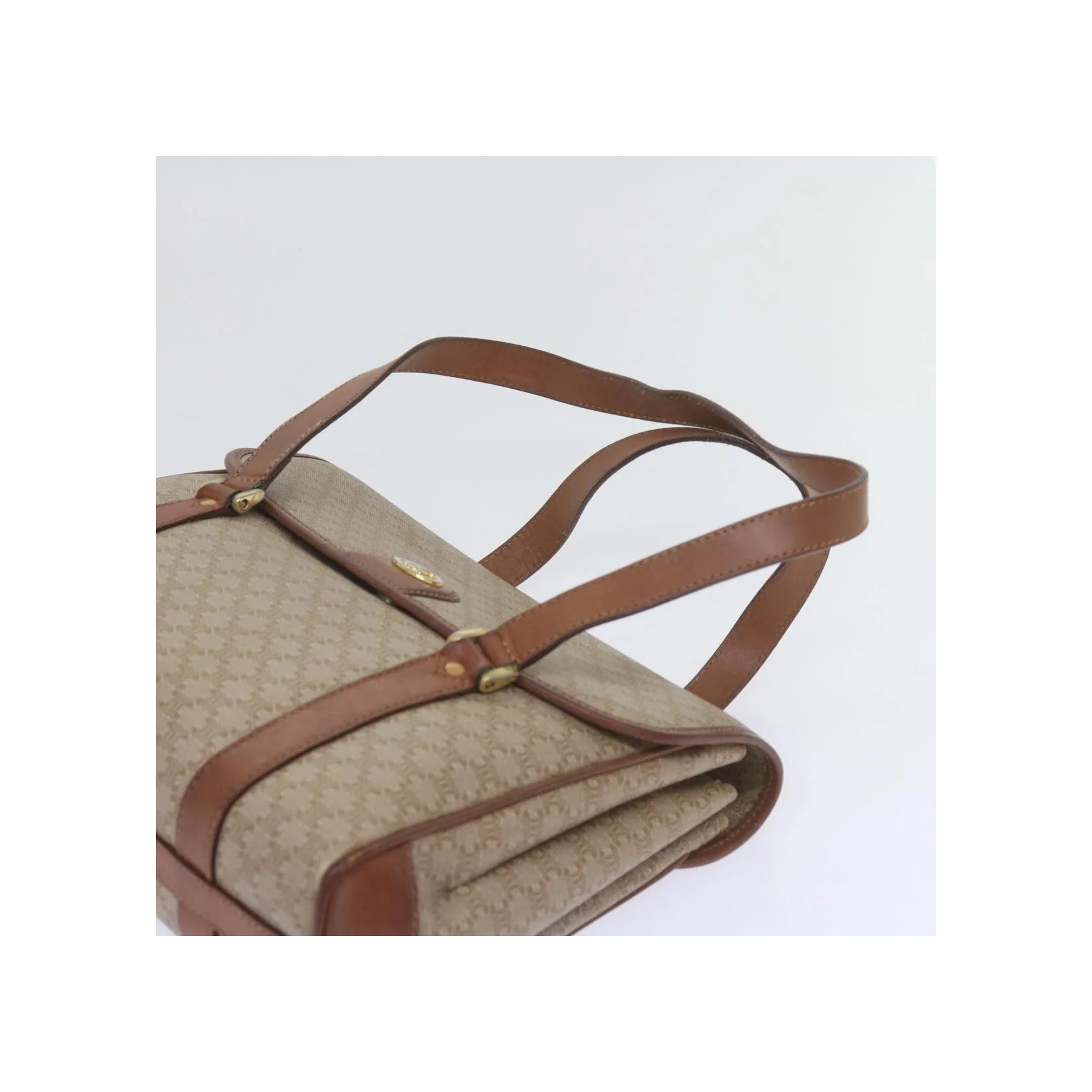 Sac À Main Celine Vintage Macadam - Beige - Image 18