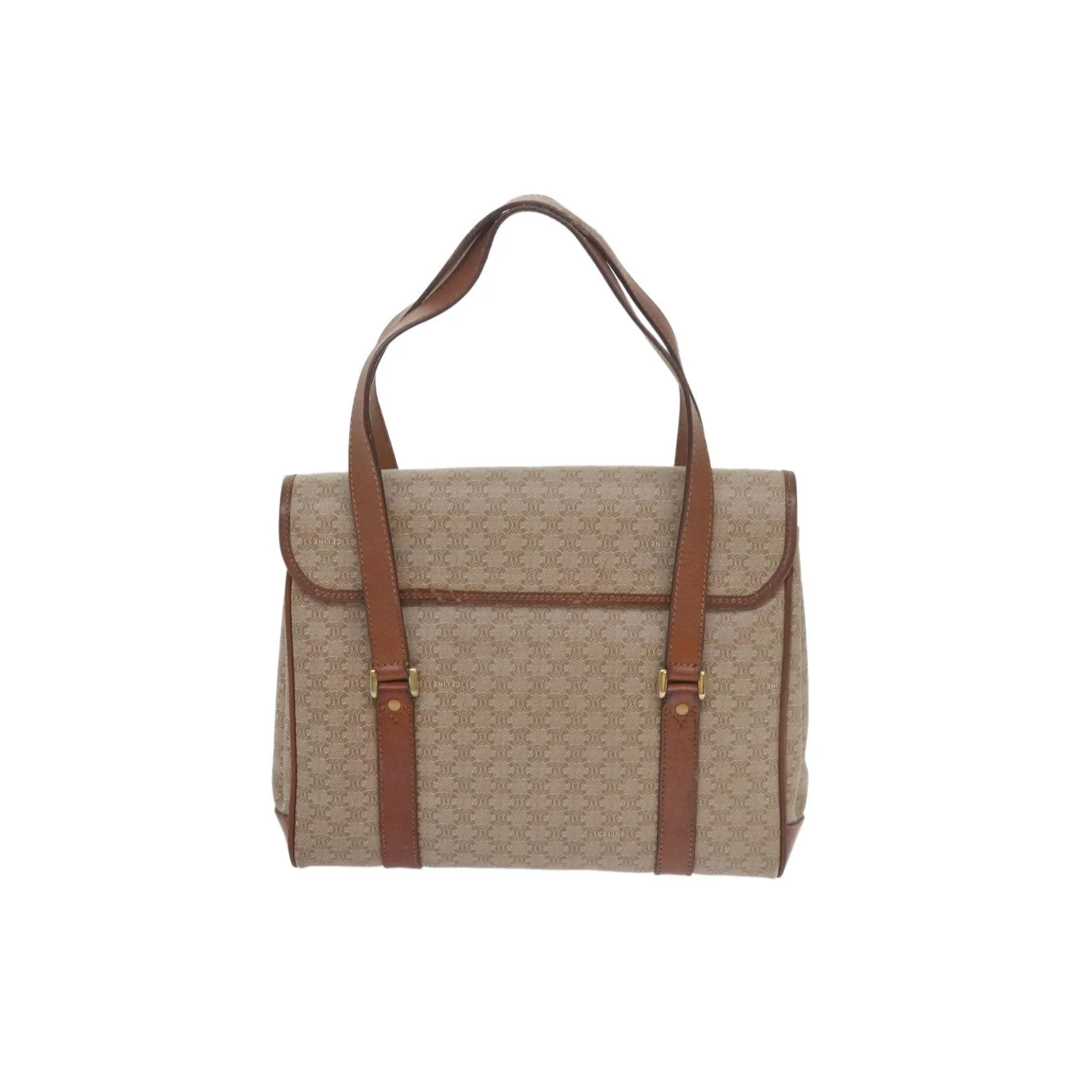 Sac À Main Celine Vintage Macadam - Beige - Image 2