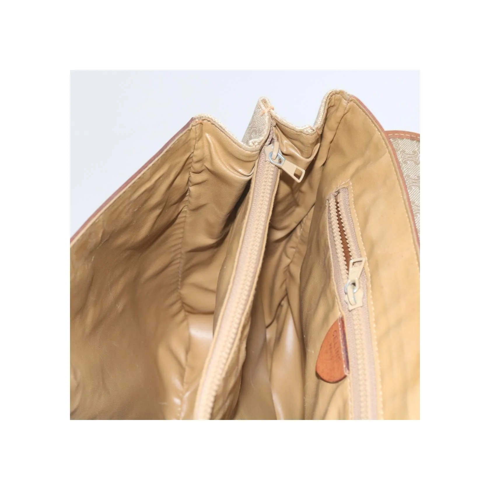 Sac À Main Celine Vintage Macadam - Beige - Image 21