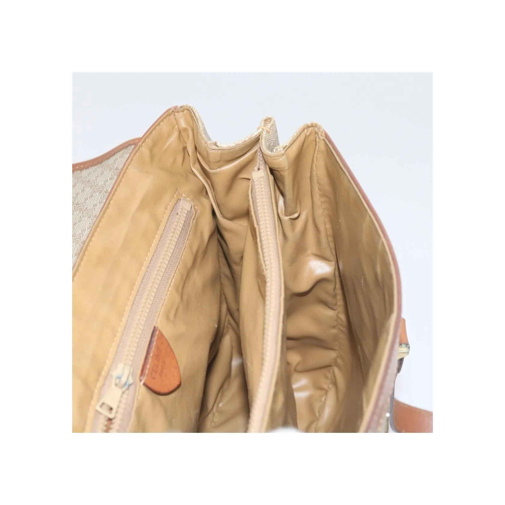 Sac À Main Celine Vintage Macadam - Beige - Image 22