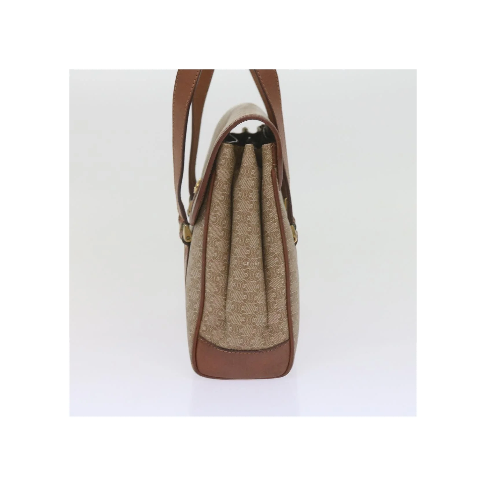 Sac À Main Celine Vintage Macadam - Beige - Image 3