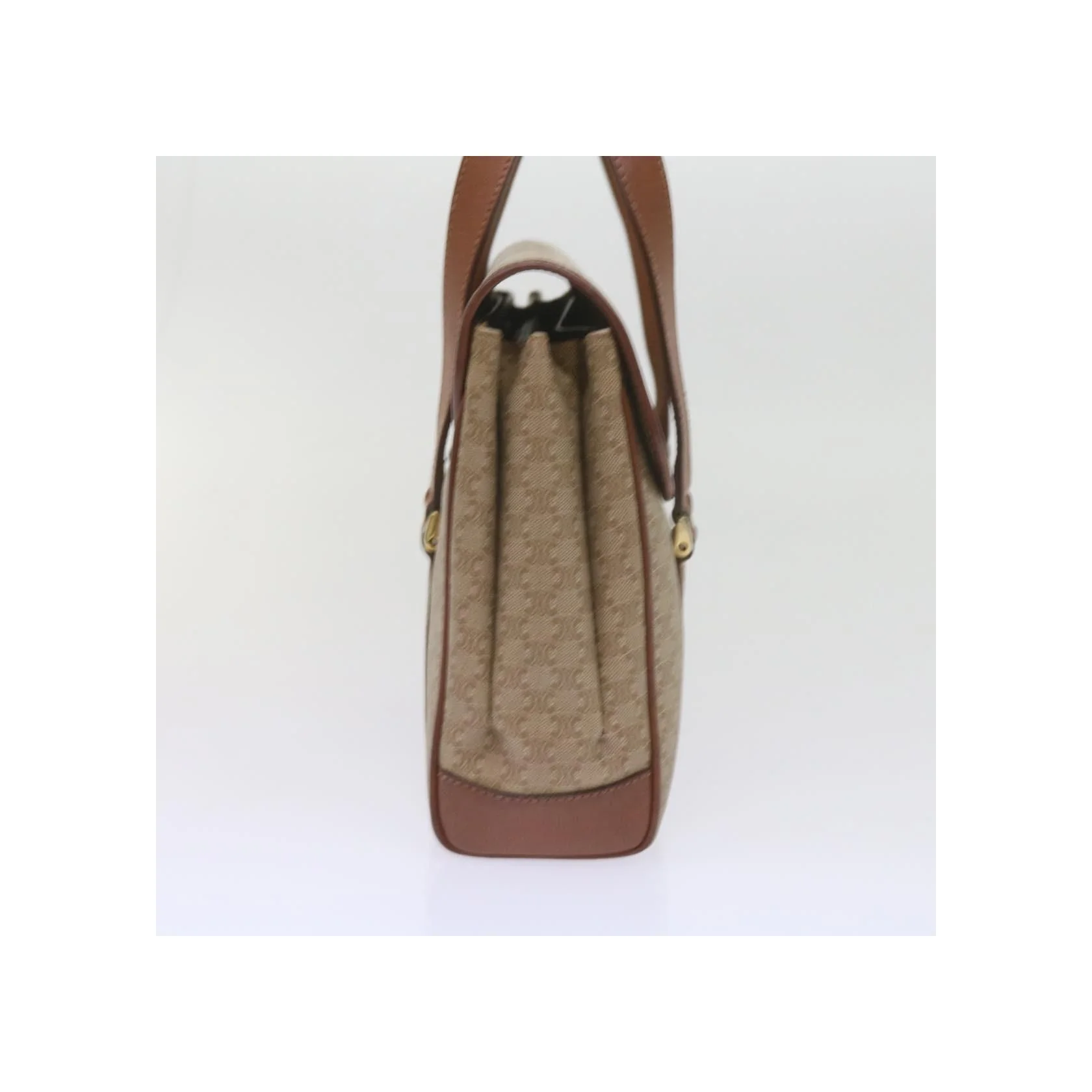 Sac À Main Celine Vintage Macadam - Beige - Image 4