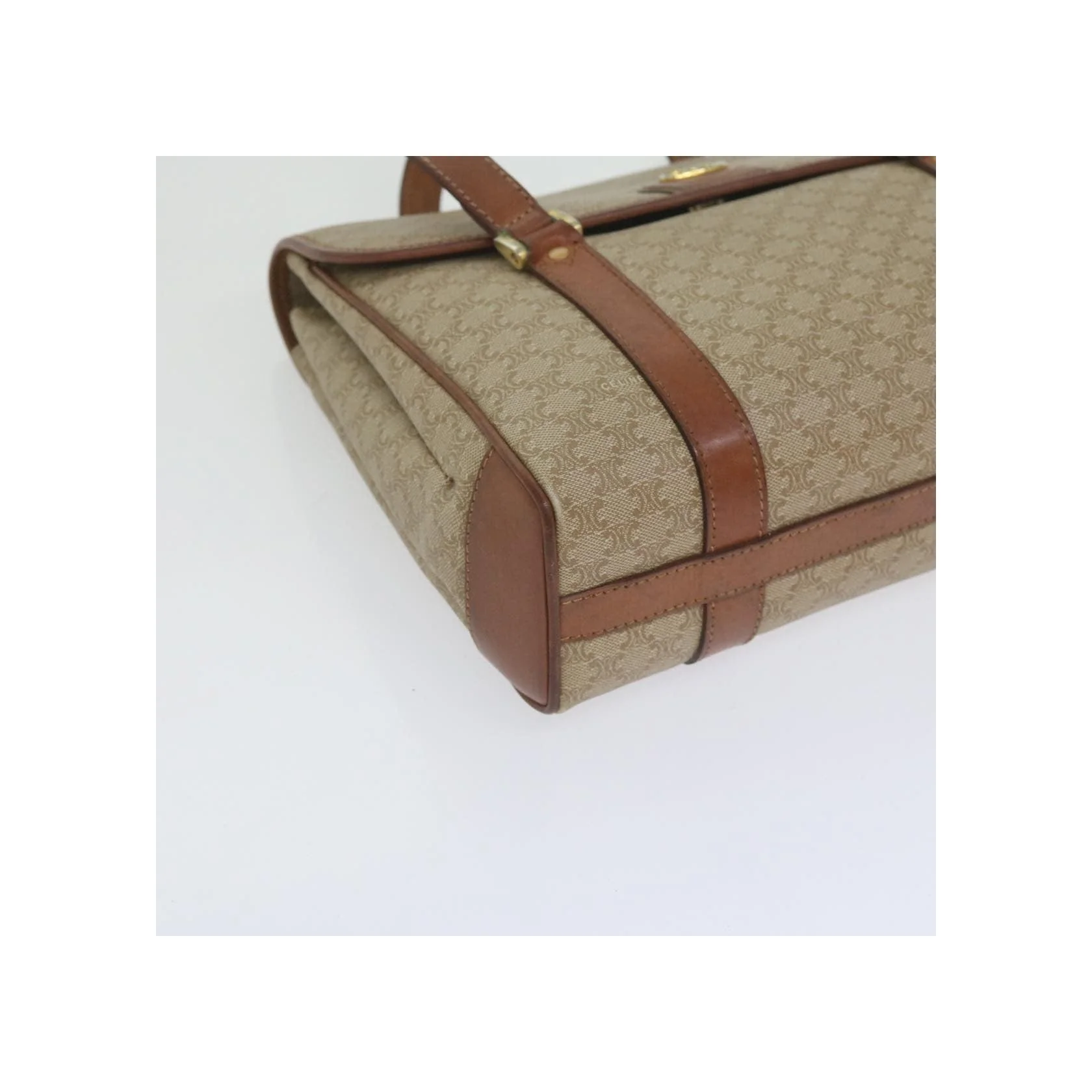 Sac À Main Celine Vintage Macadam - Beige - Image 8