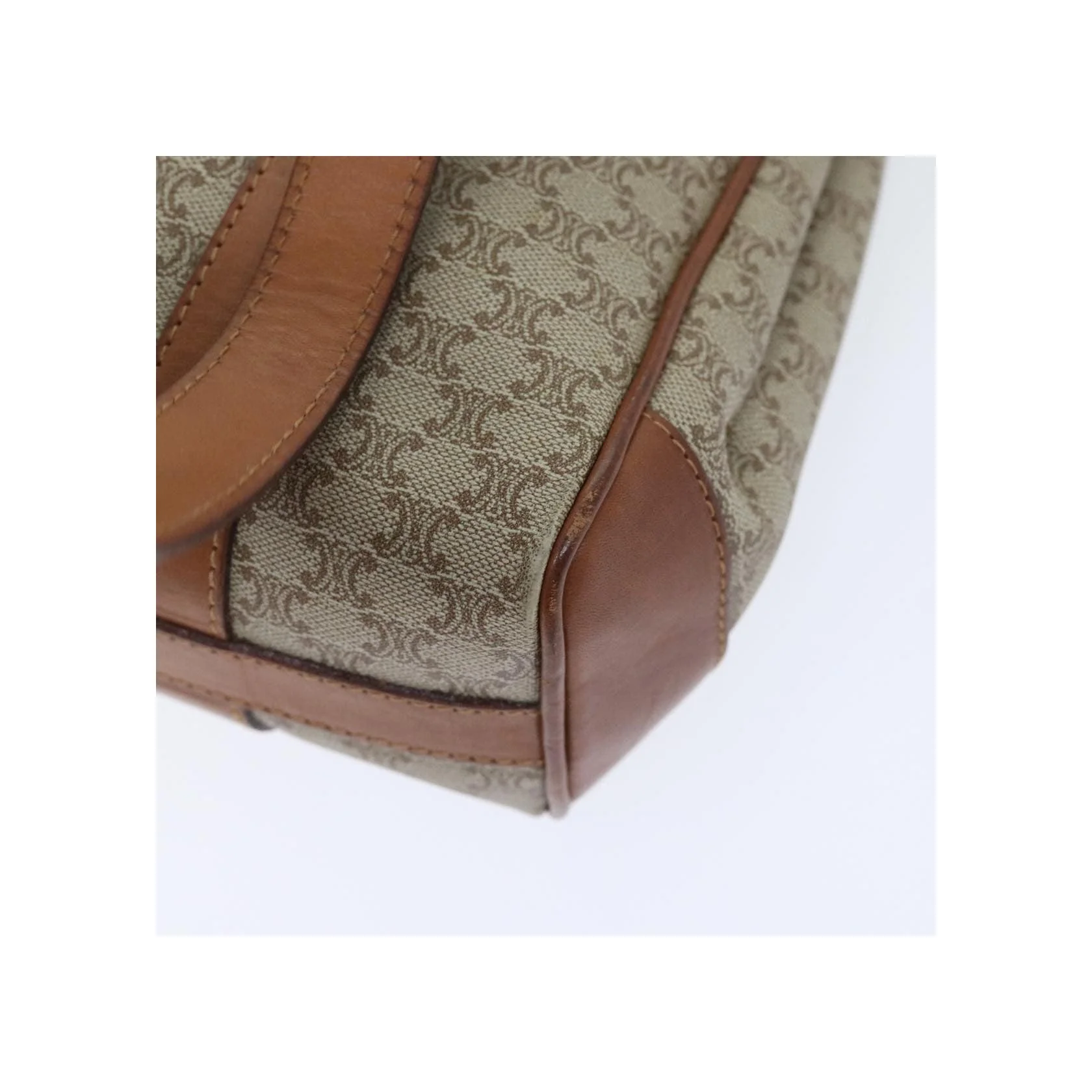 Sac À Main Celine Vintage Macadam - Beige - Image 11