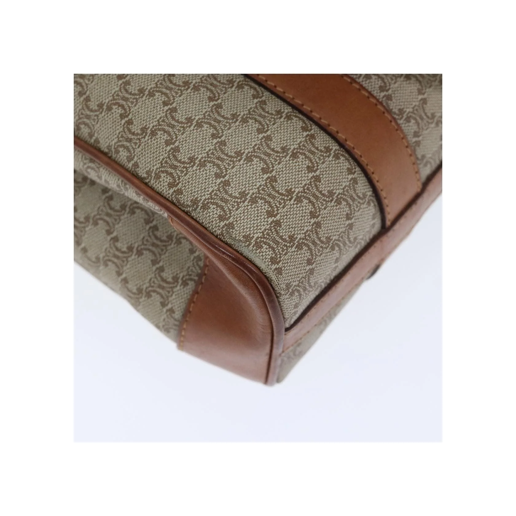 Sac À Main Celine Vintage Macadam - Beige - Image 12