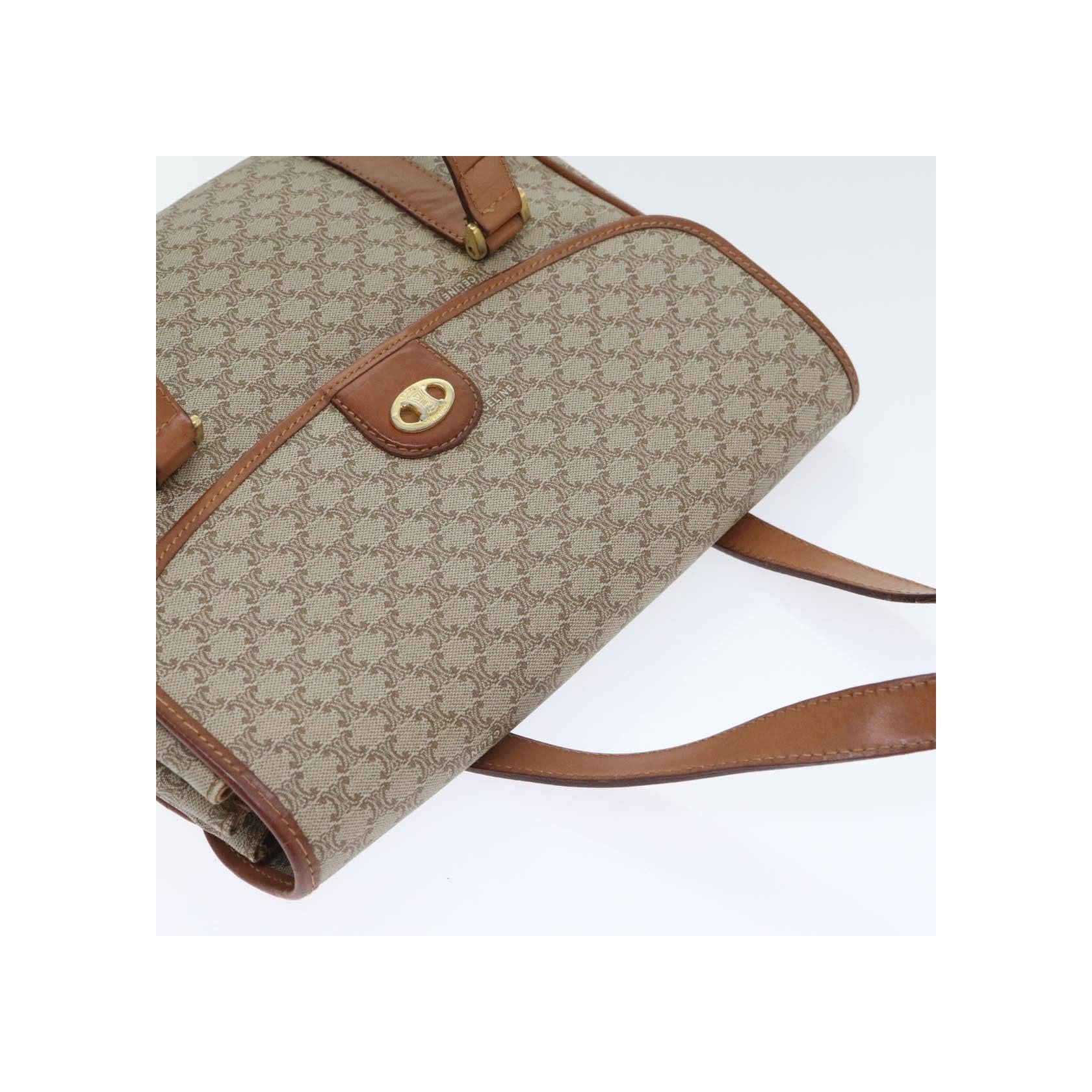 Sac À Main Celine Vintage Macadam - Beige - Image 17