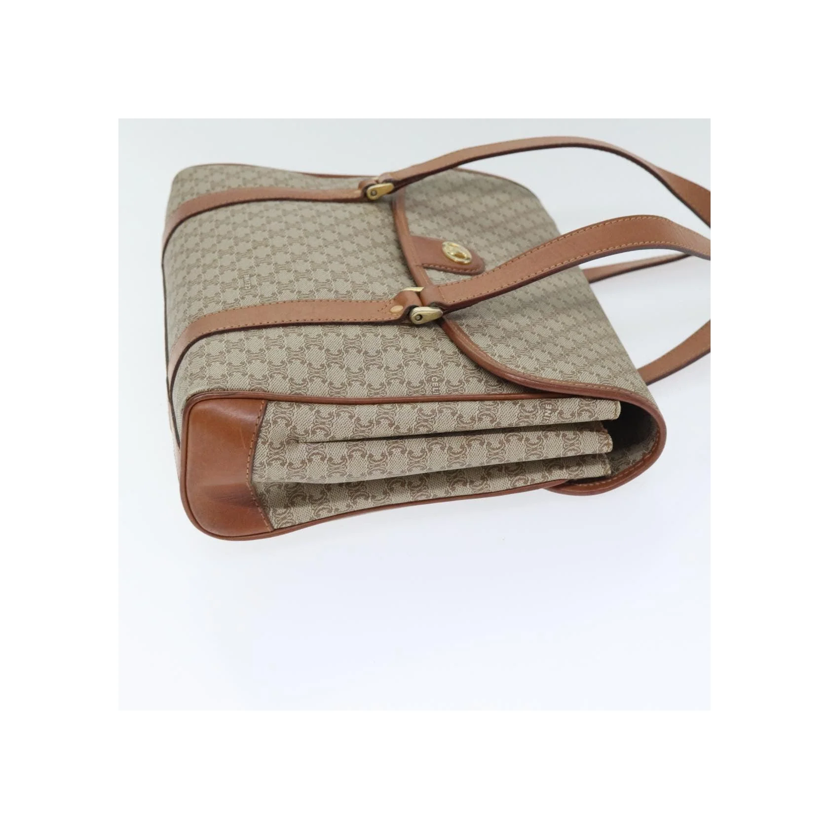 Sac À Main Celine Vintage Macadam - Beige - Image 3