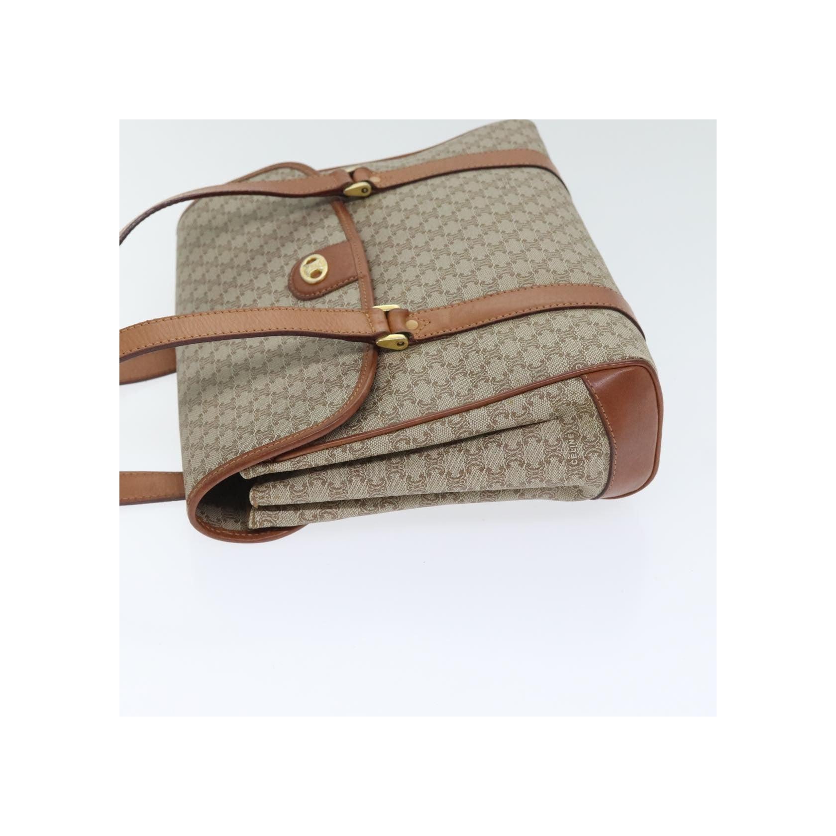 Sac À Main Celine Vintage Macadam - Beige - Image 4