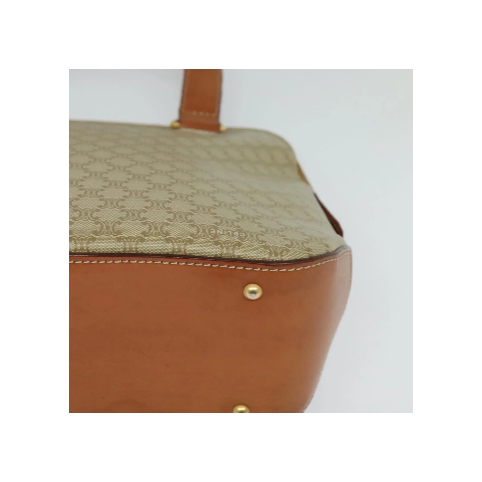 Sac À Main Celine Vintage Macadam - Beige - Image 10