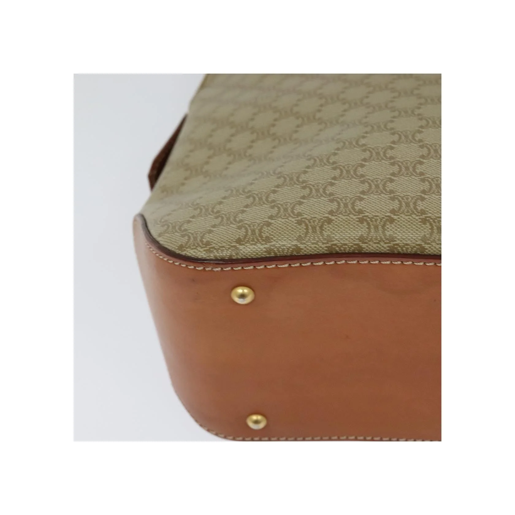 Sac À Main Celine Vintage Macadam - Beige - Image 11