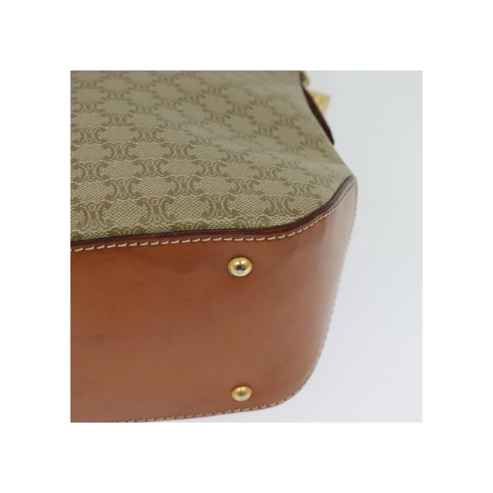 Sac À Main Celine Vintage Macadam - Beige - Image 12