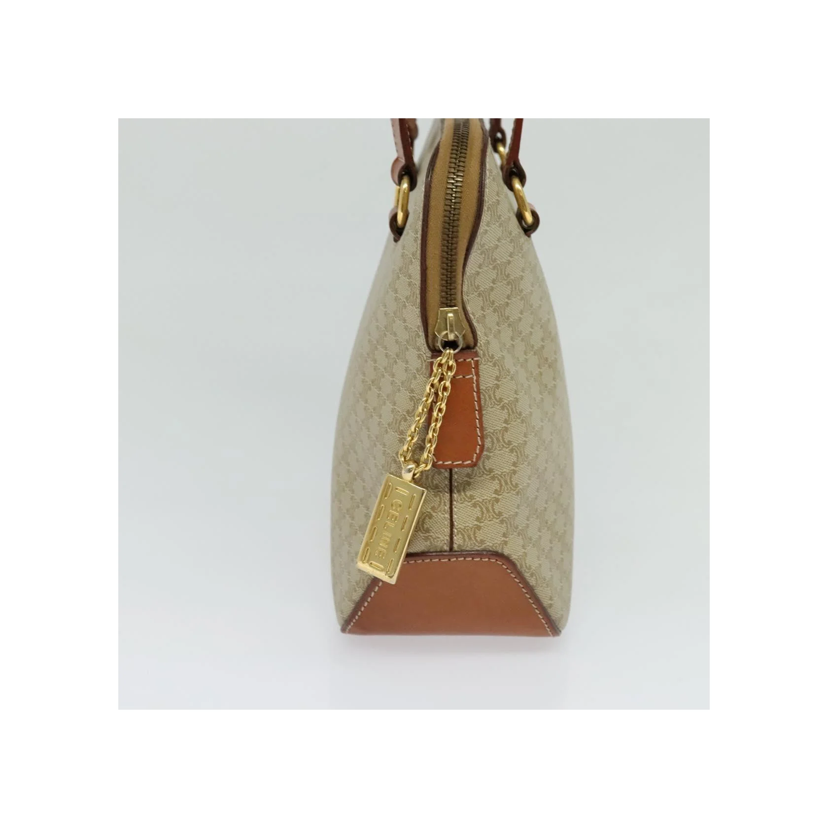 Sac À Main Celine Vintage Macadam - Beige - Image 3