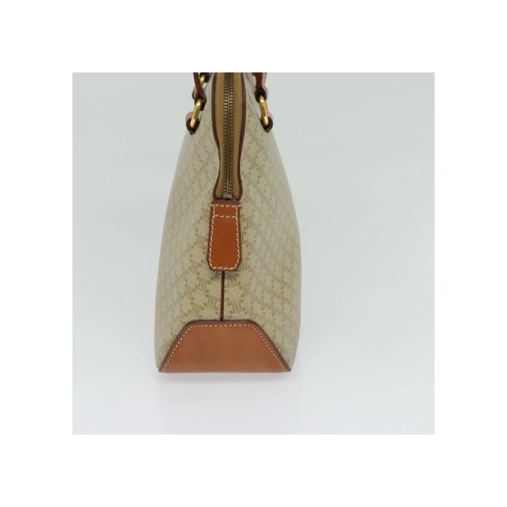 Sac À Main Celine Vintage Macadam - Beige - Image 4