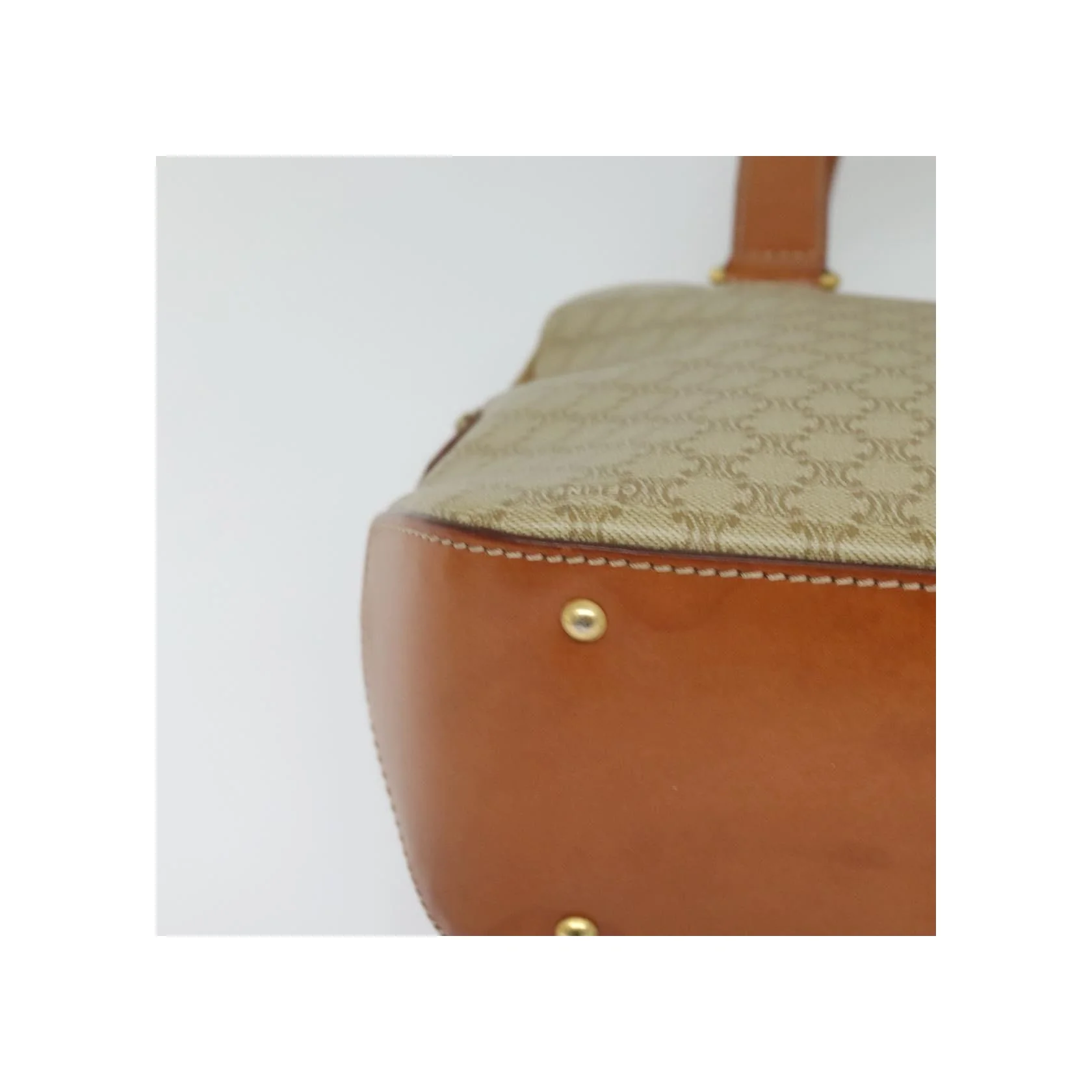 Sac À Main Celine Vintage Macadam - Beige - Image 9