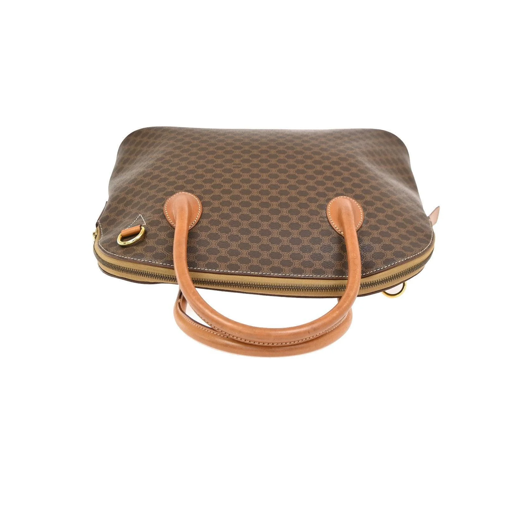 Sac À Main Celine Vintage Macadam - Brown - Image 8
