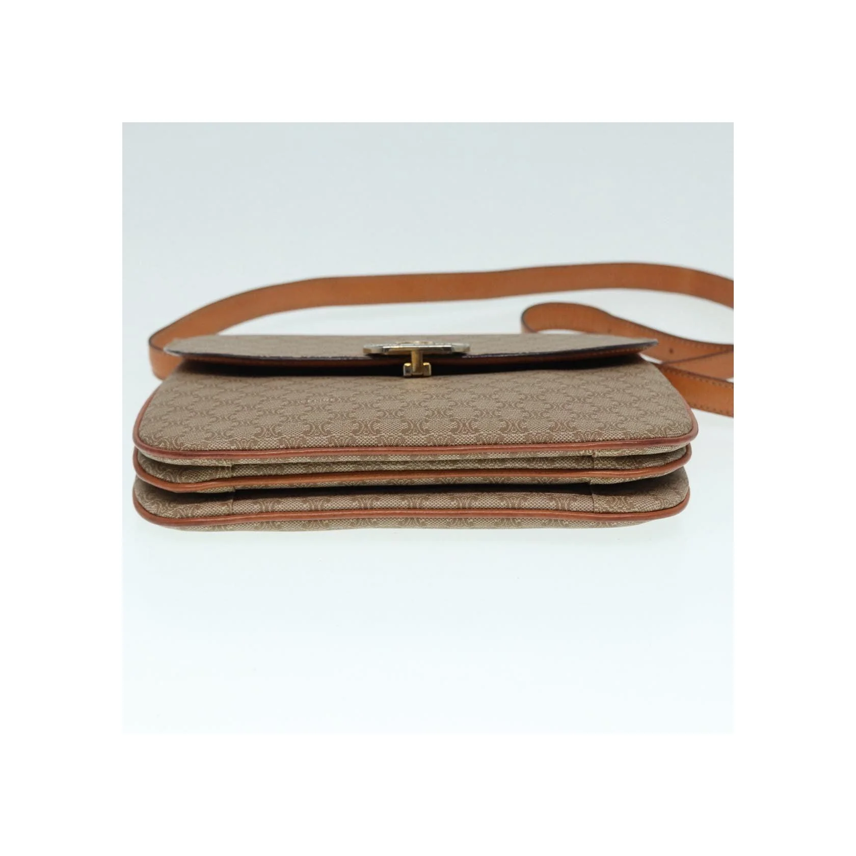 Sac À Bandoulière Celine Vintage Macadam - Beige - Image 14