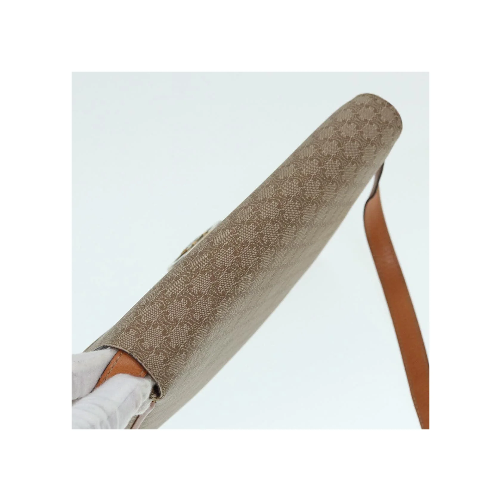 Sac À Bandoulière Celine Vintage Macadam - Beige - Image 15