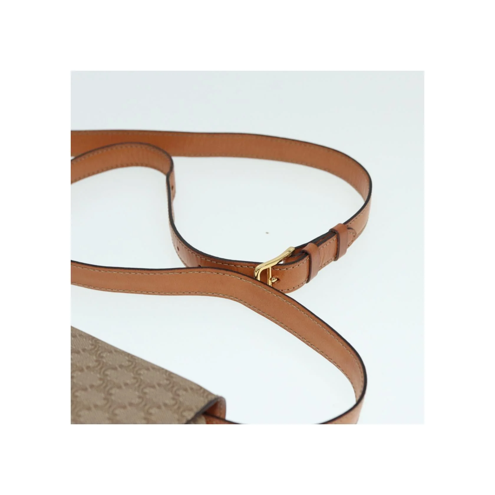Sac À Bandoulière Celine Vintage Macadam - Beige - Image 16