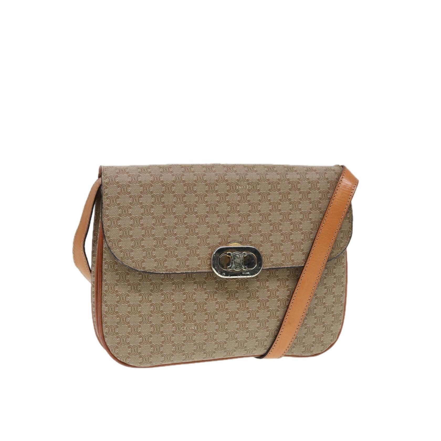 Sac À Bandoulière Celine Vintage Macadam - Beige - Image 19