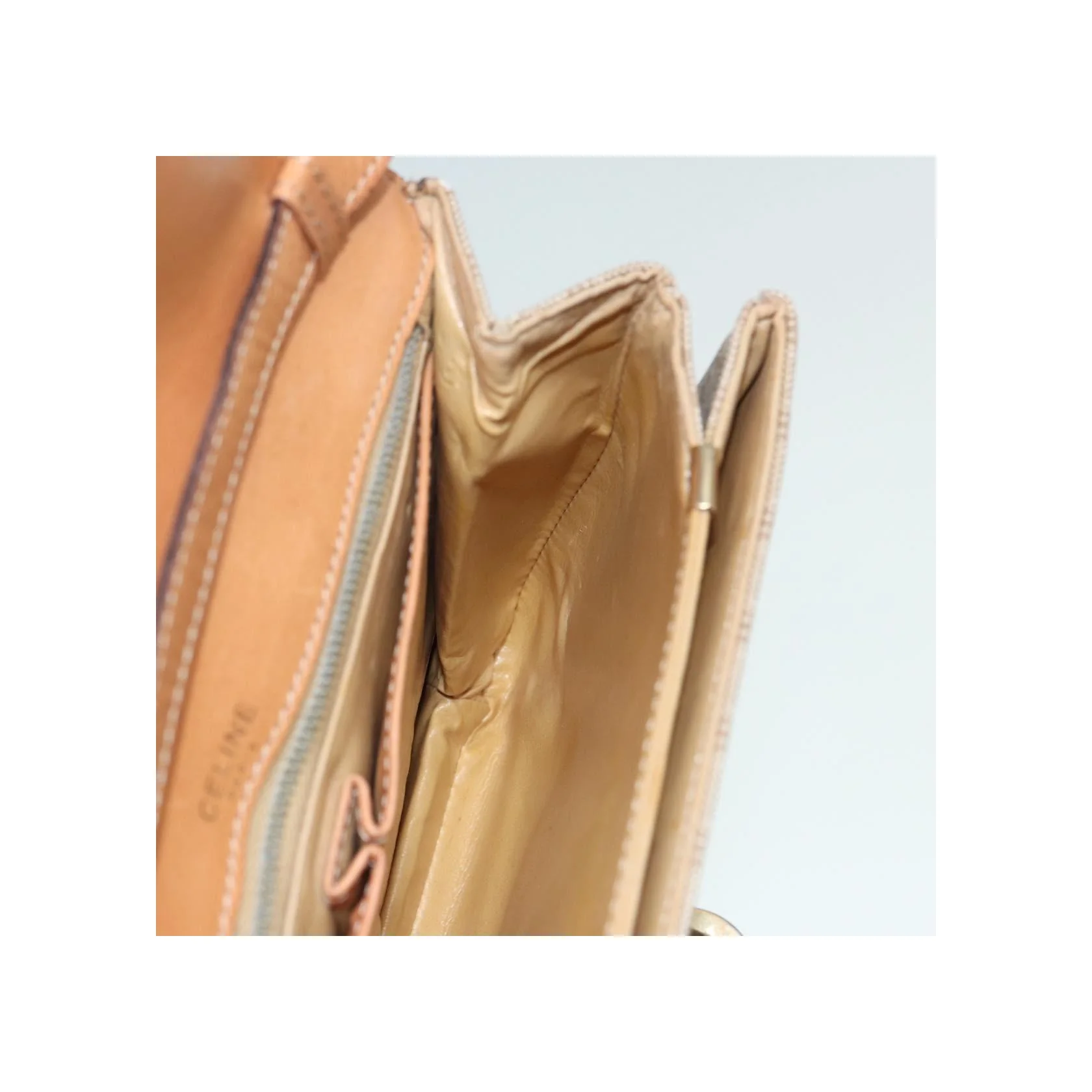 Sac À Bandoulière Celine Vintage Macadam - Beige - Image 20