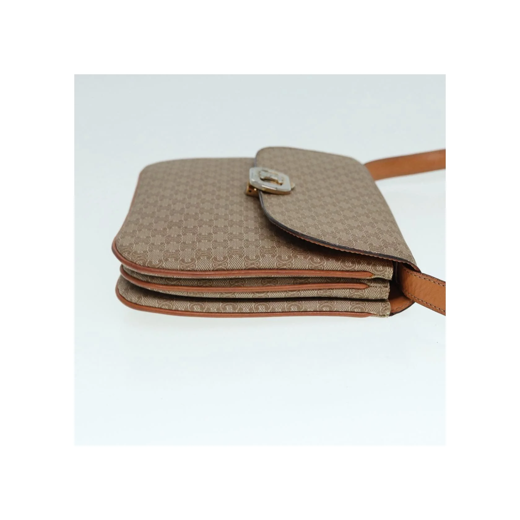 Sac À Bandoulière Celine Vintage Macadam - Beige - Image 3