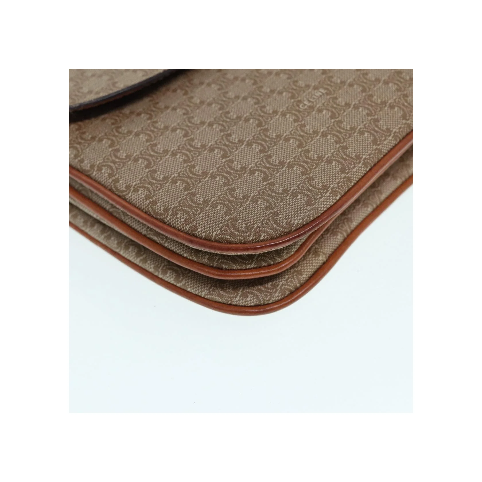 Sac À Bandoulière Celine Vintage Macadam - Beige - Image 8