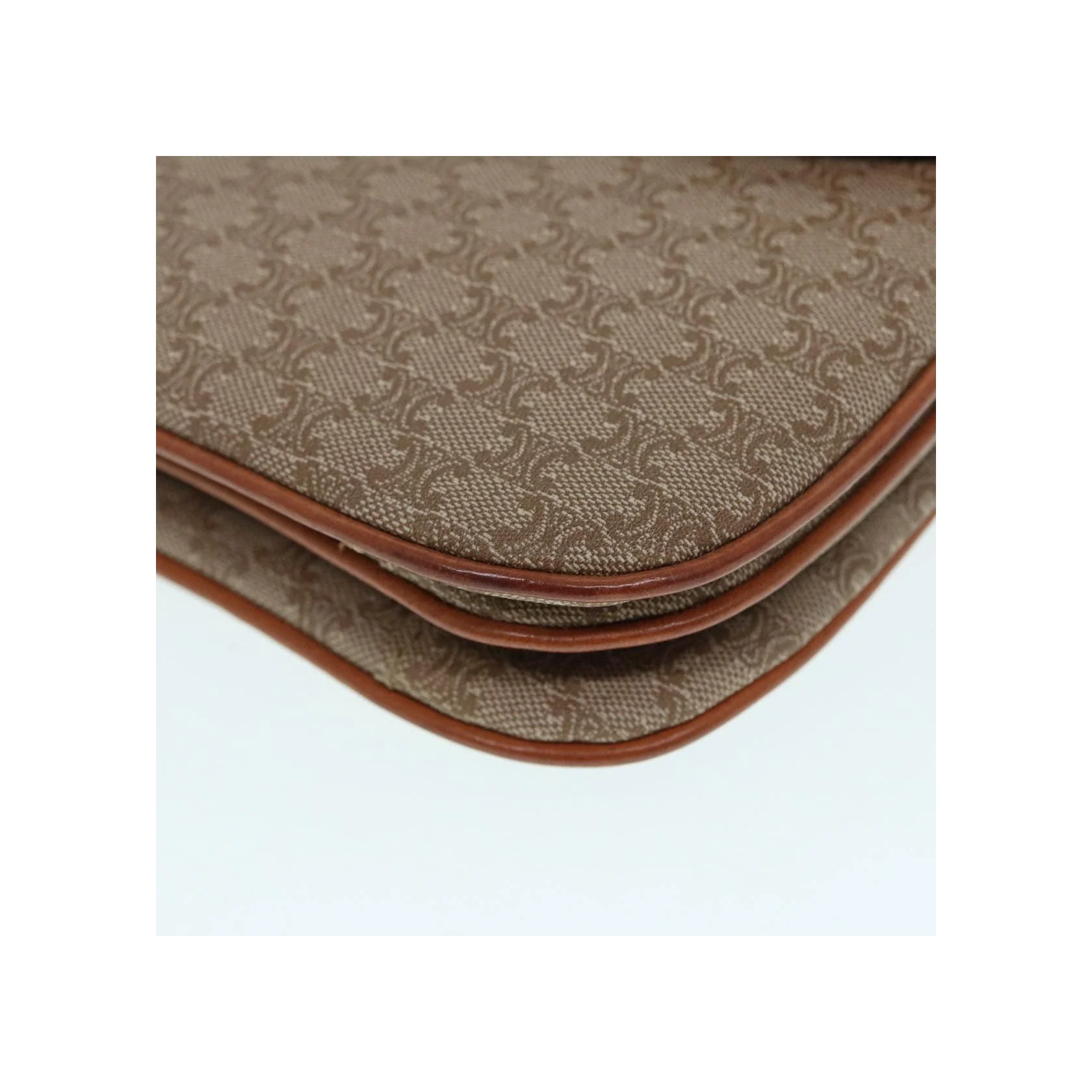 Sac À Bandoulière Celine Vintage Macadam - Beige - Image 9