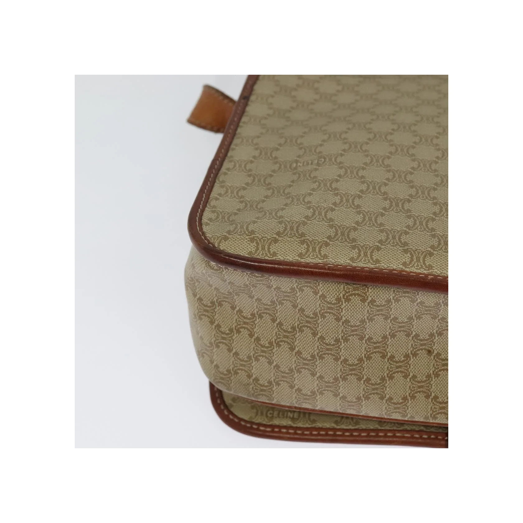 Sac À Bandoulière Celine Vintage Macadam - Beige - Image 10