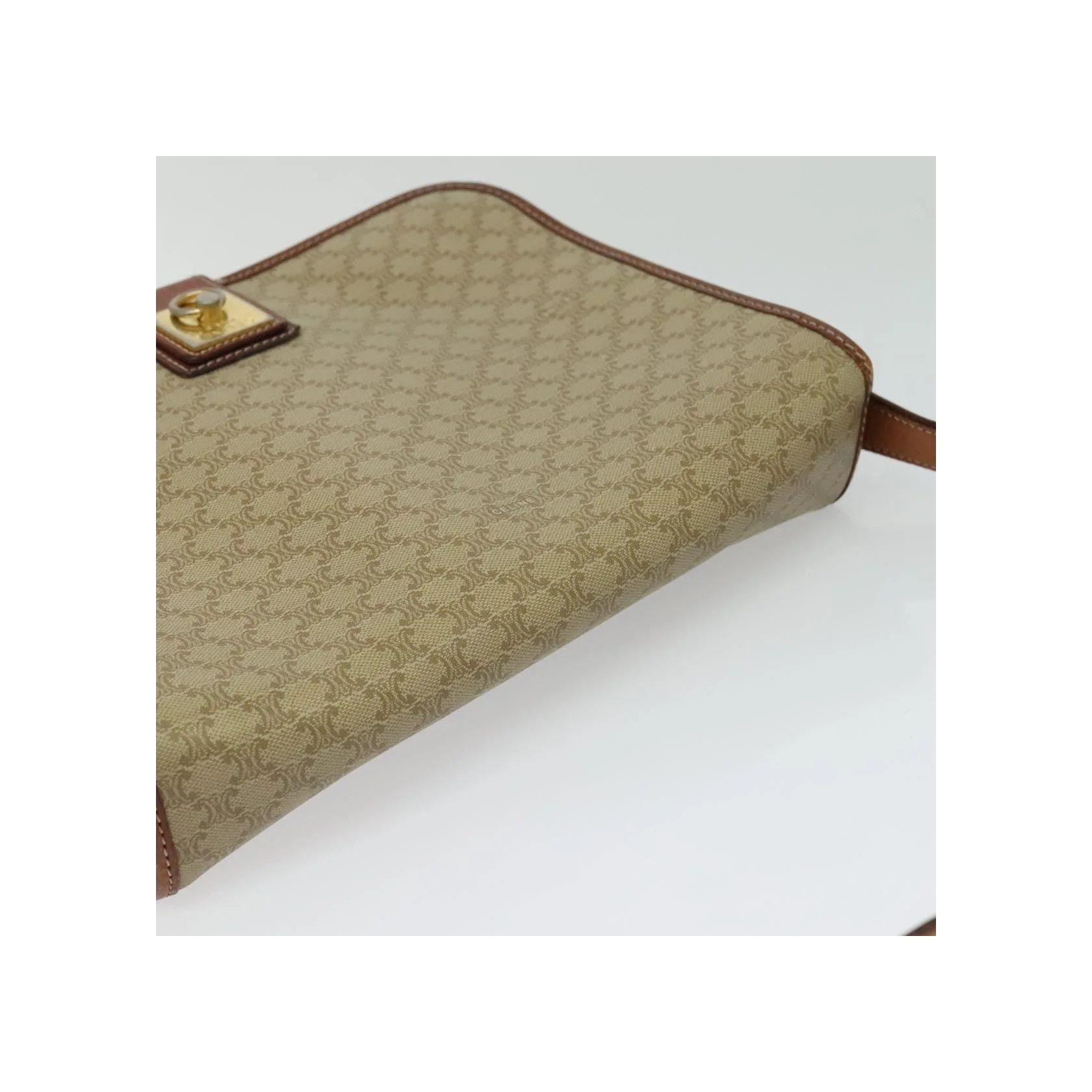 Sac À Bandoulière Celine Vintage Macadam - Beige - Image 15
