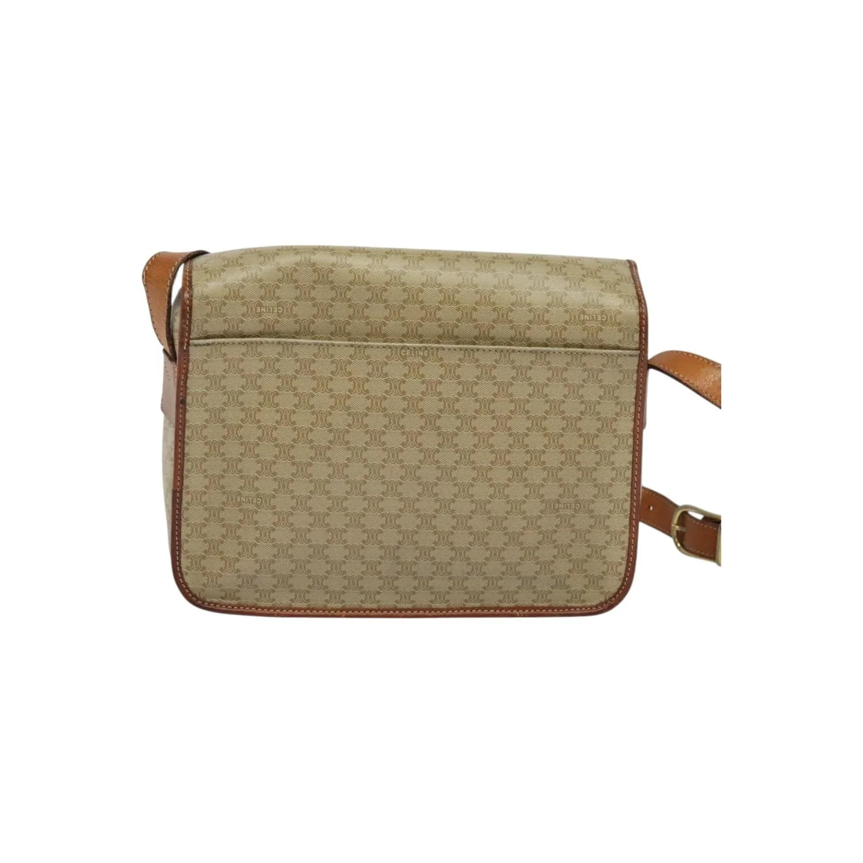 Sac À Bandoulière Celine Vintage Macadam - Beige - Image 2
