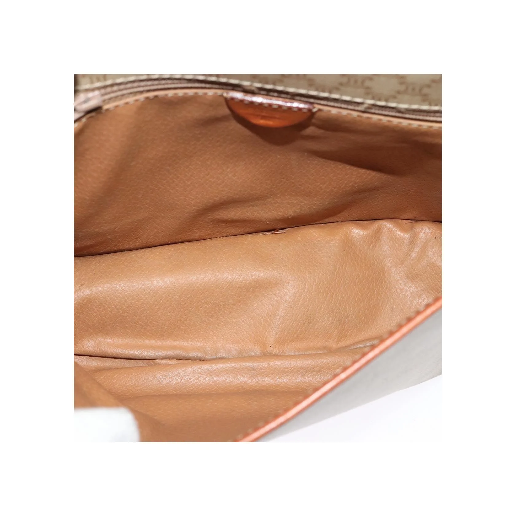 Sac À Bandoulière Celine Vintage Macadam - Beige - Image 5